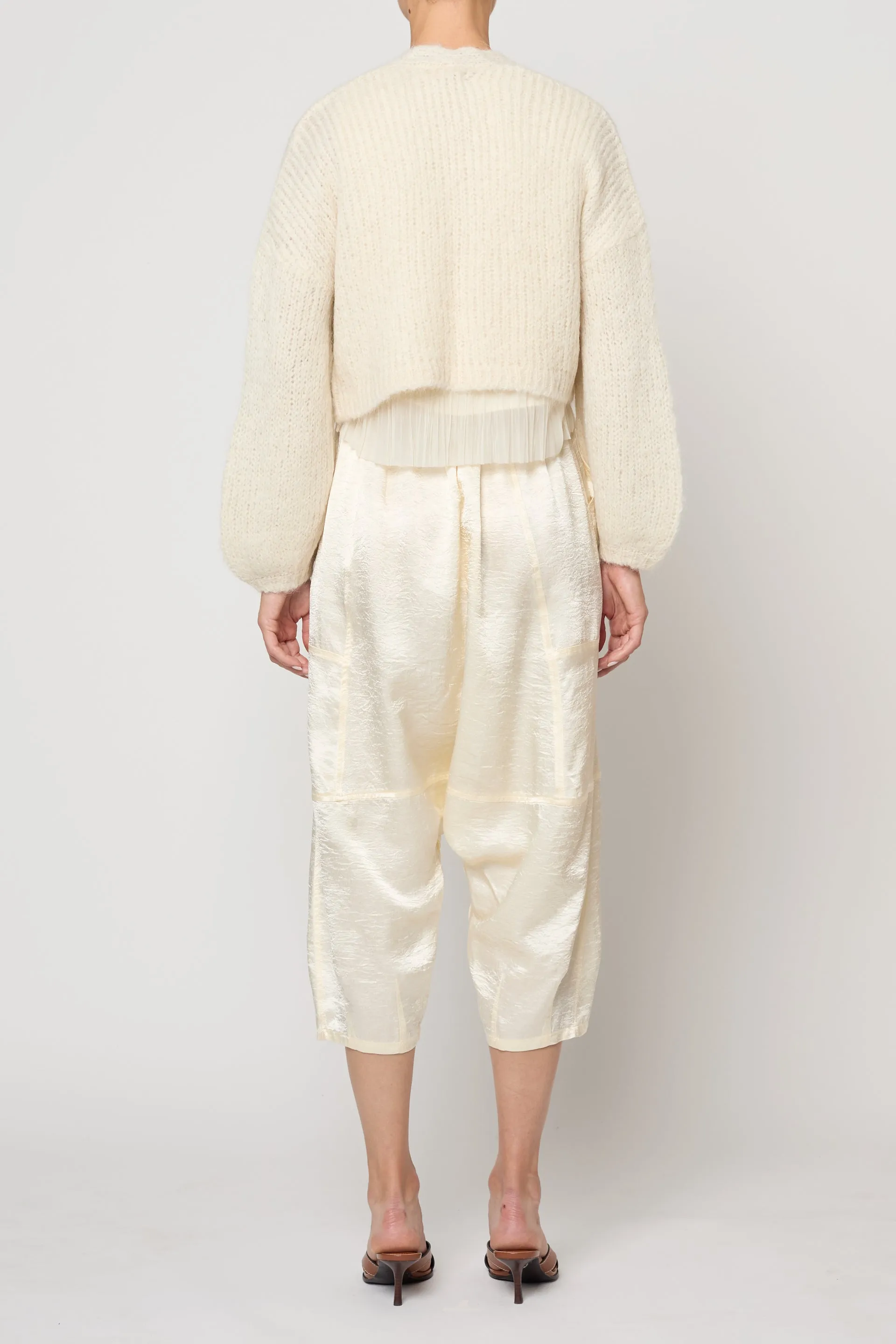 Super Crop Cora Cardigan in Suri Alpaca sold by Atelier Delphine product image thumbnail 5