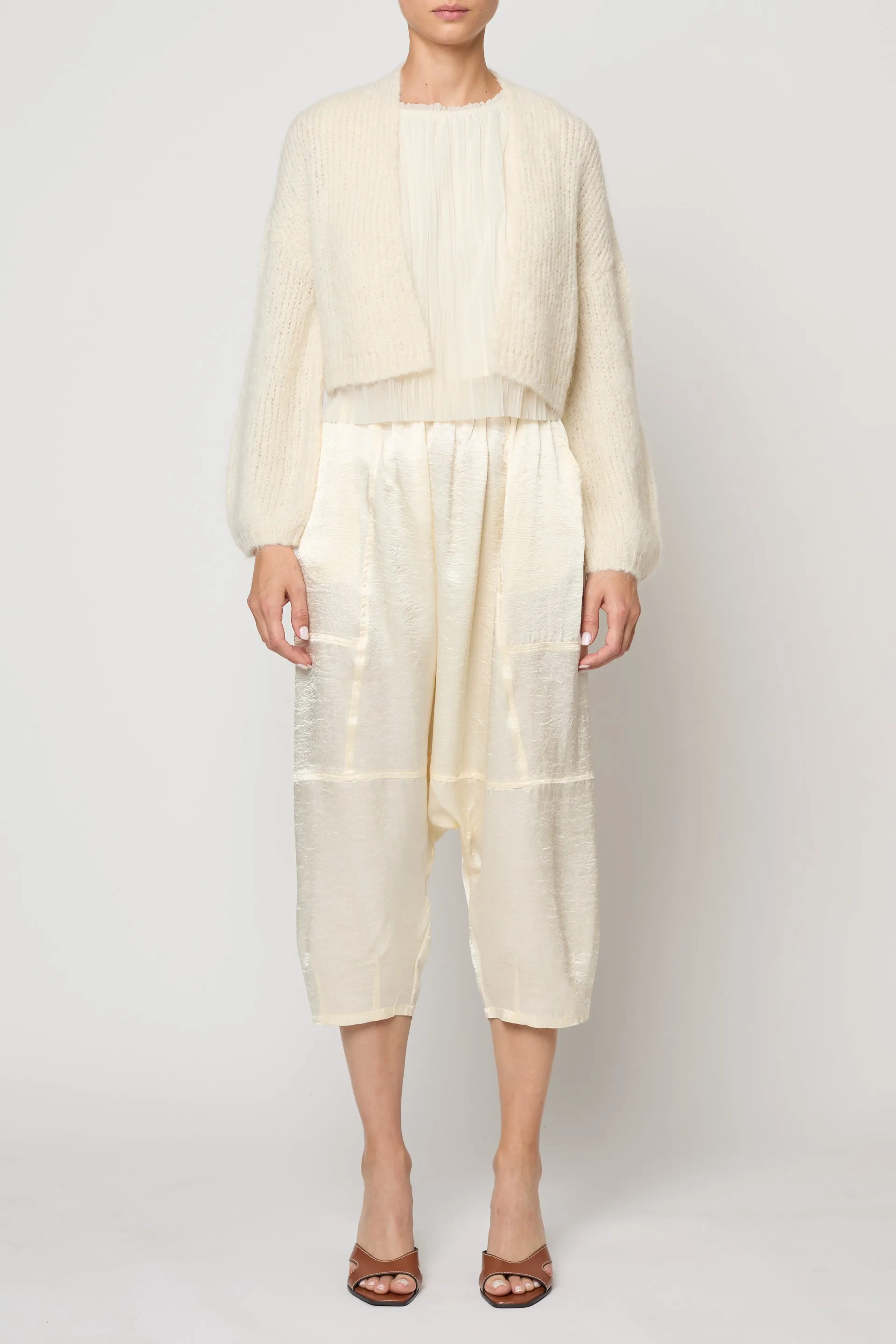 Super Crop Cora Cardigan in Suri Alpaca sold by Atelier Delphine product image thumbnail 2