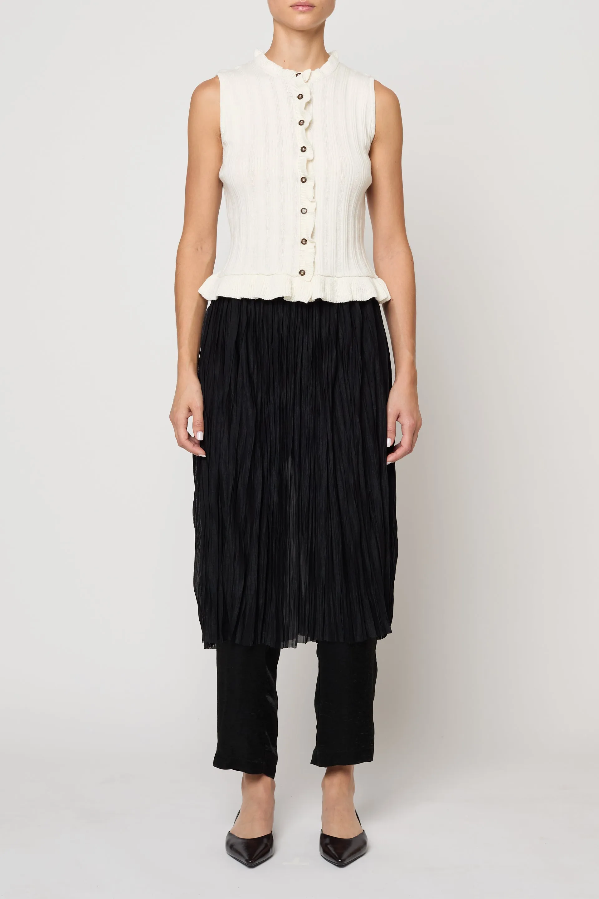 Skirt Pant in Random Pleats Chiffon sold by Atelier Delphine product image thumbnail 2