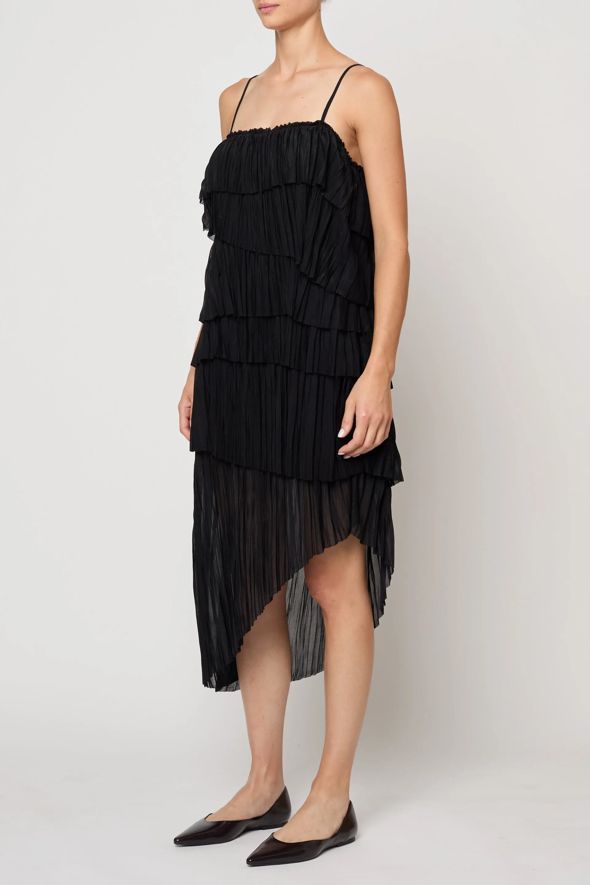 Arielle Dress in Random Pleats Chiffon sold by Atelier Delphine product image thumbnail 3