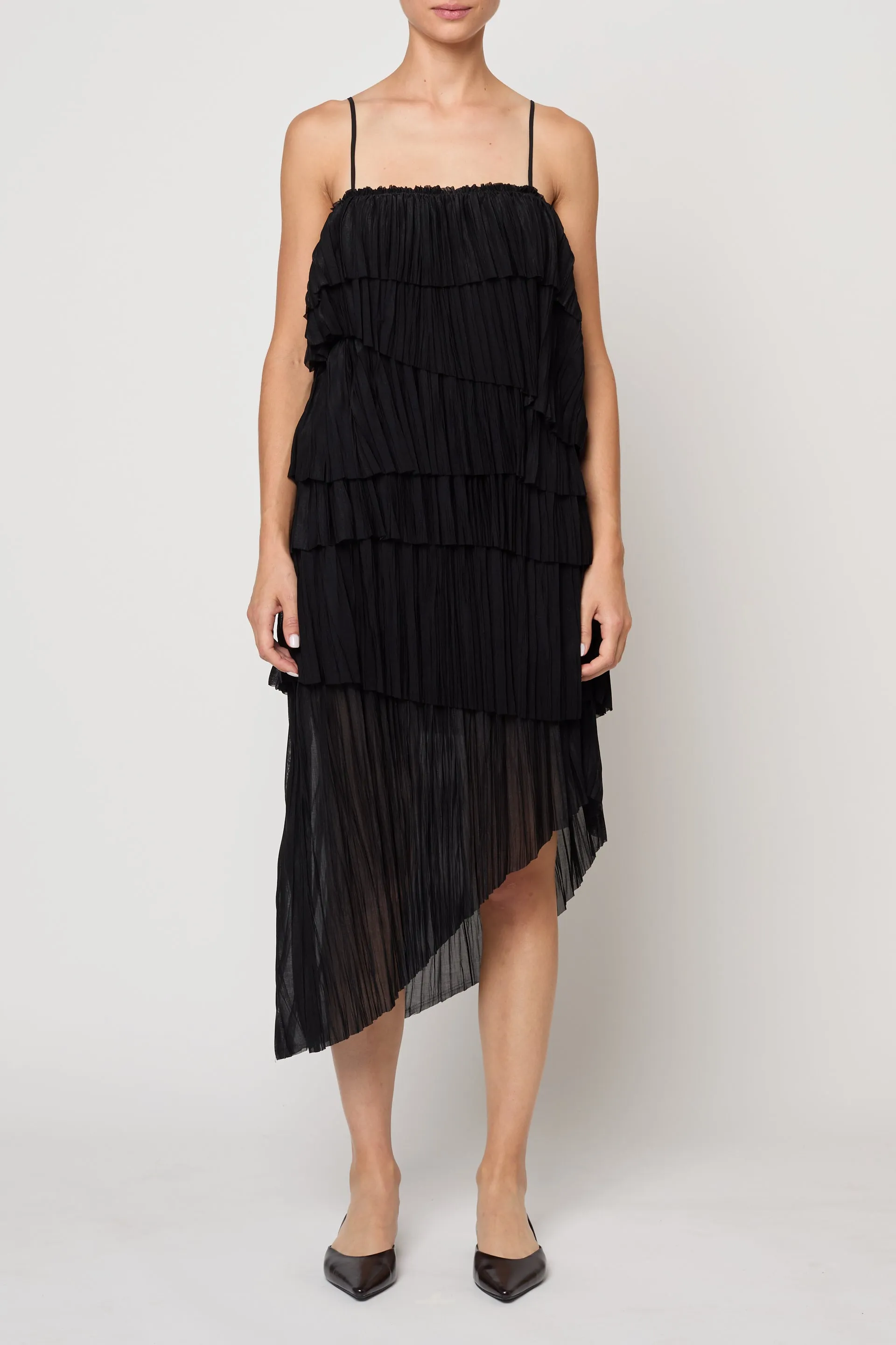 Arielle Dress in Random Pleats Chiffon sold by Atelier Delphine product image thumbnail 2