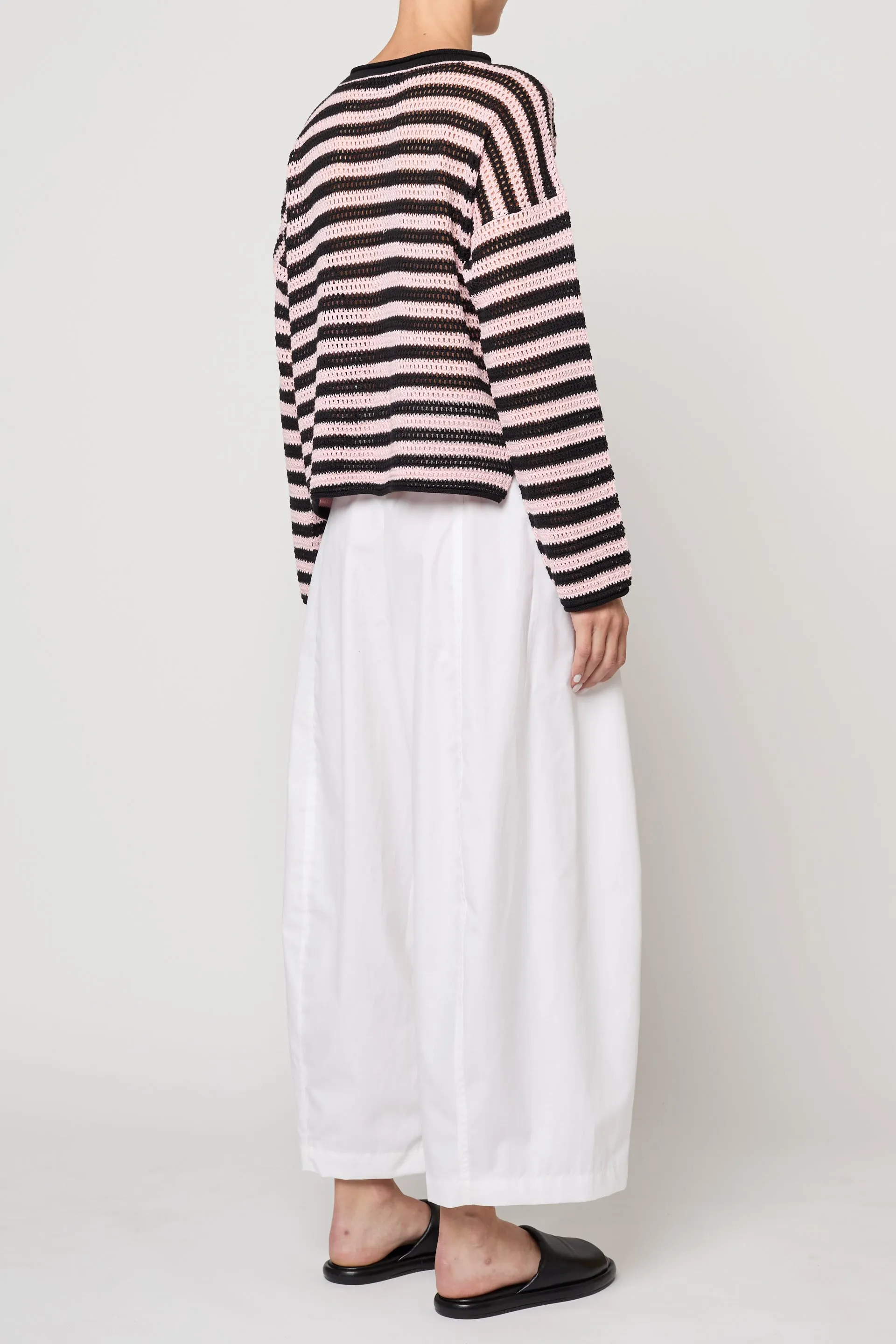 Typewriter Barrel Pant in Pima Cotton Poplin sold by Atelier Delphine product image thumbnail 4
