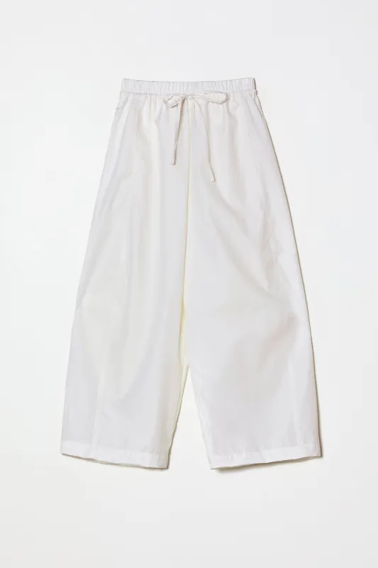 Typewriter Barrel Pant in Pima Cotton Poplin made by Atelier Delphine