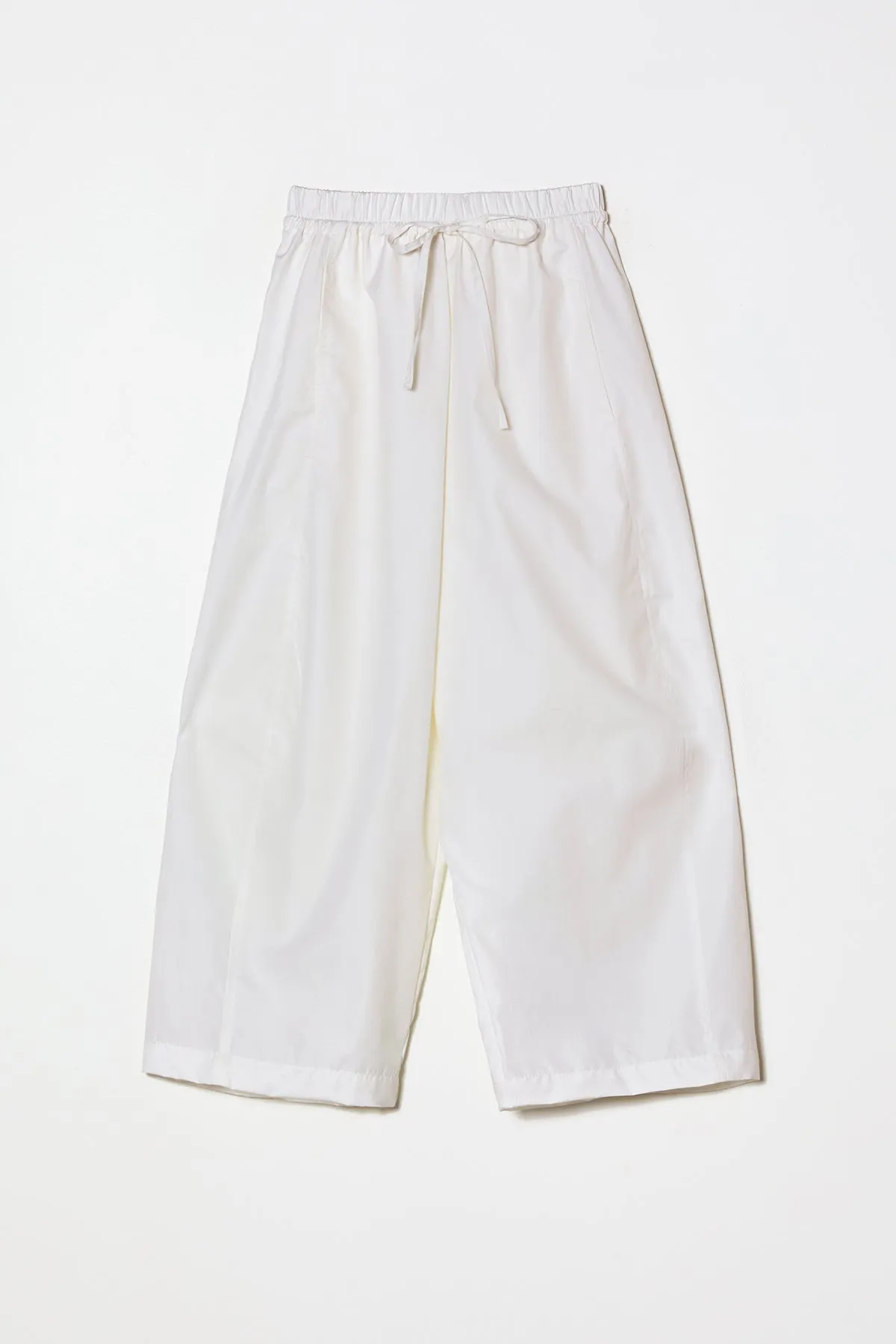 Typewriter Barrel Pant in Pima Cotton Poplin sold by Atelier Delphine