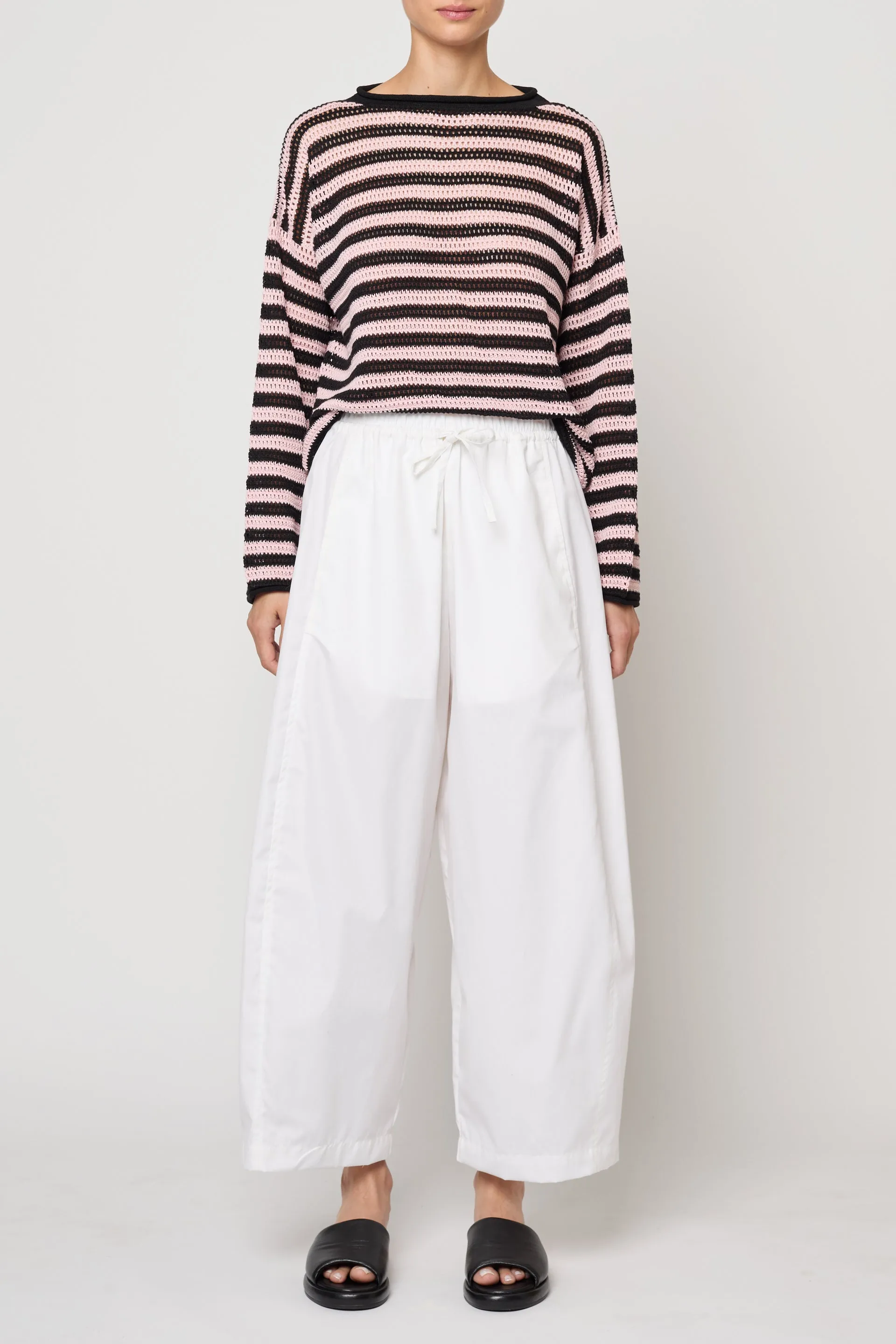 Typewriter Barrel Pant in Pima Cotton Poplin sold by Atelier Delphine product image thumbnail 2