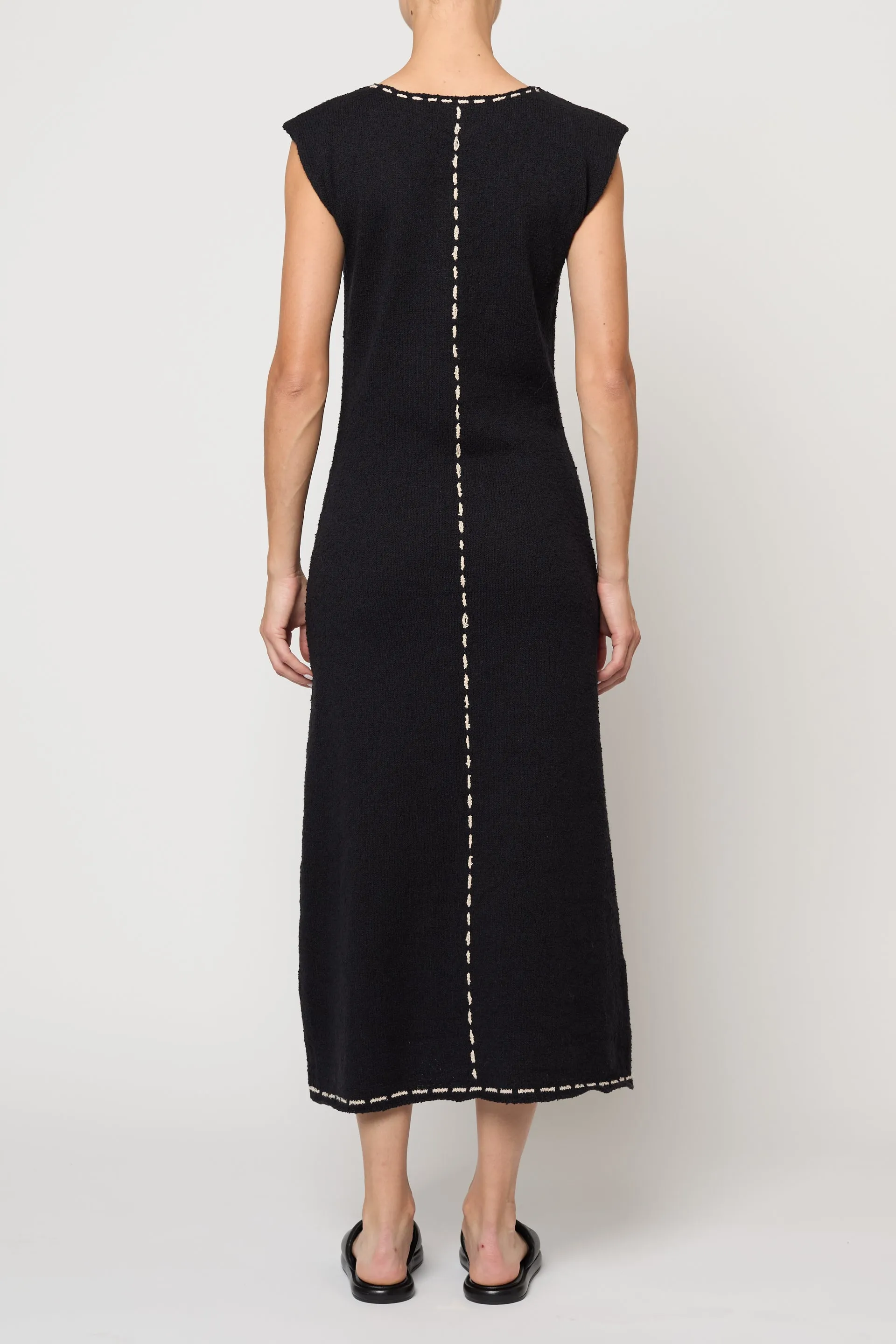 Tess Dress in Boucle Tanguis Cotton sold by Atelier Delphine product image thumbnail 4