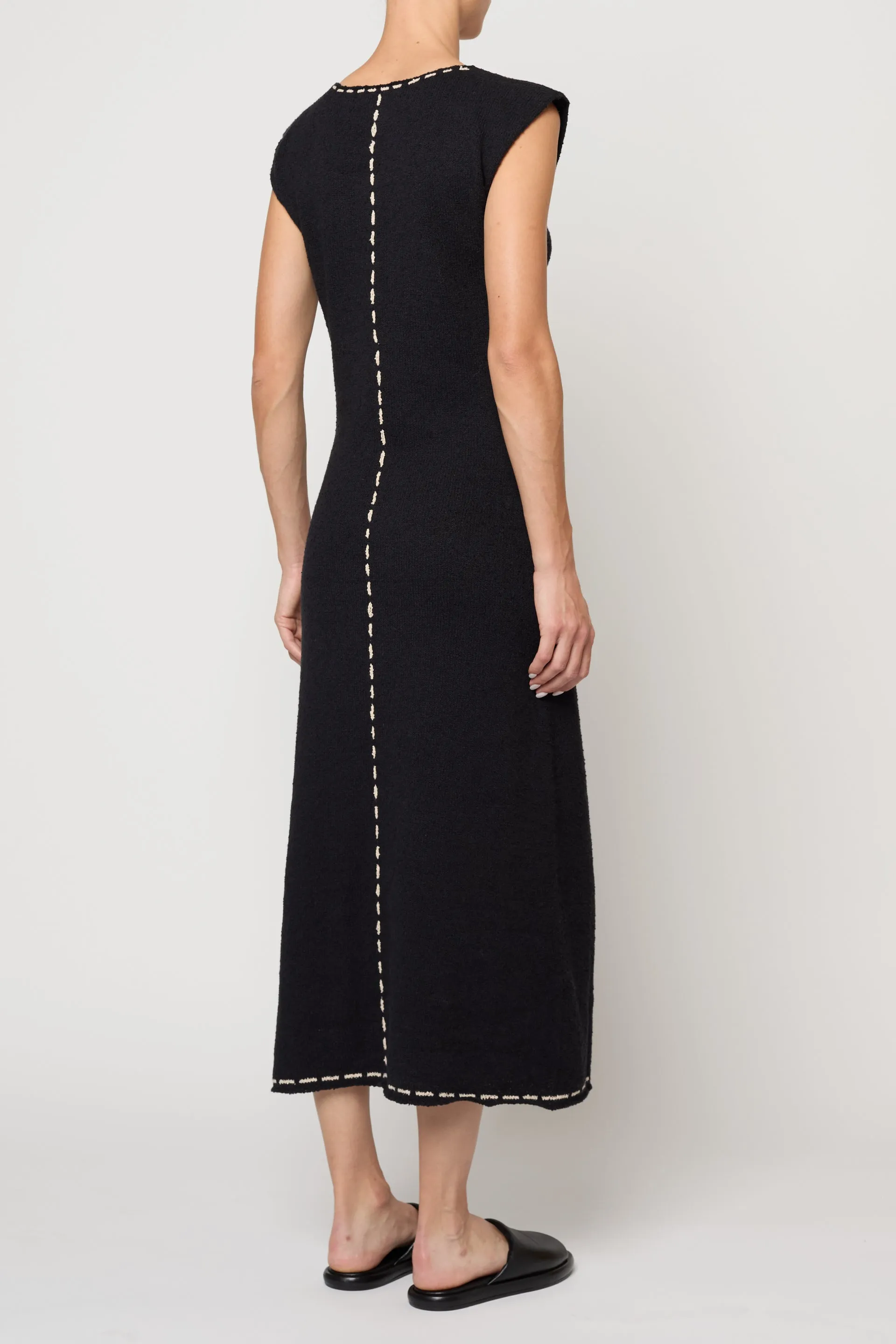 Tess Dress in Boucle Tanguis Cotton sold by Atelier Delphine product image thumbnail 5