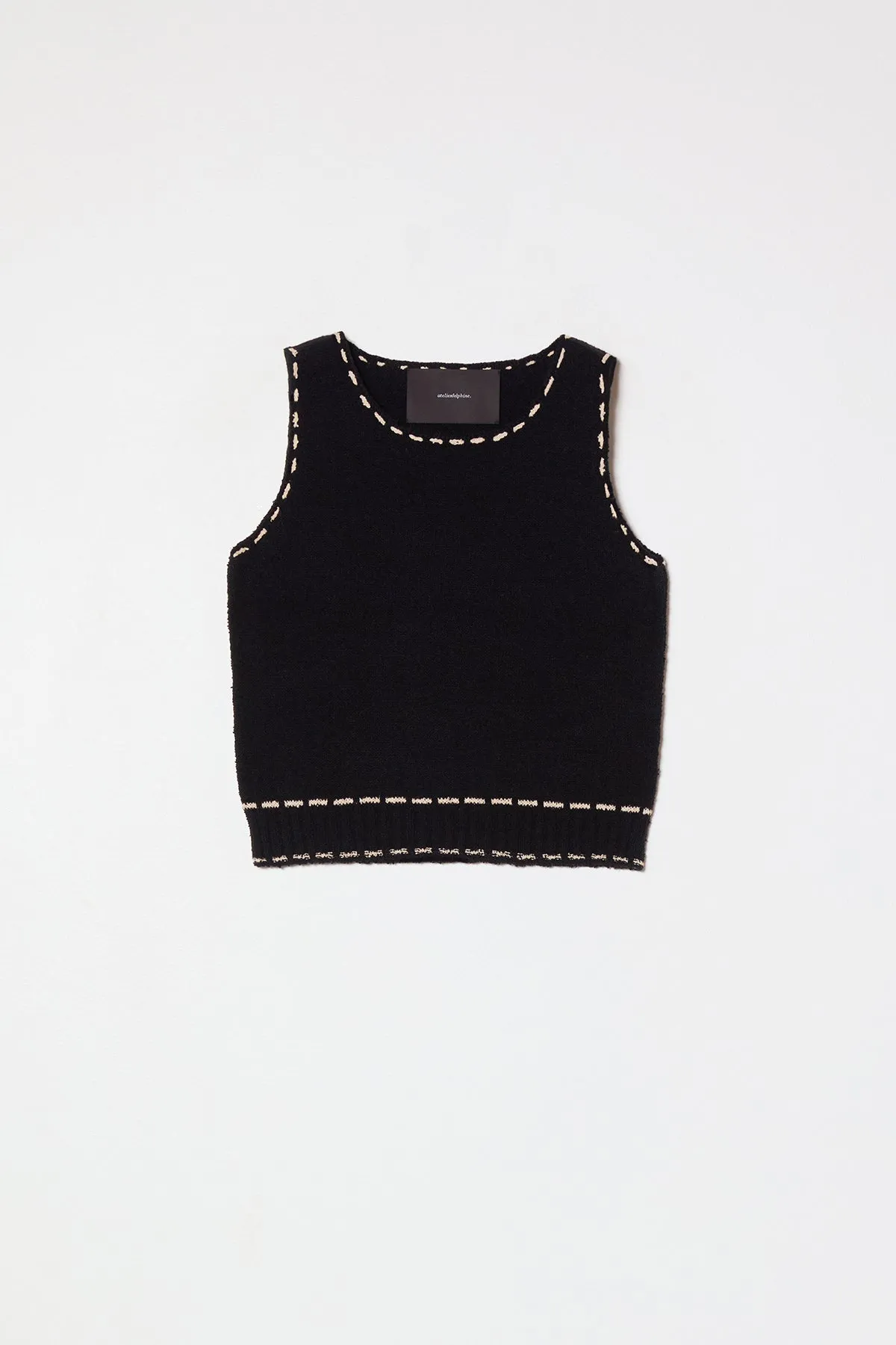 Romy Top in Boucle Tanguis Cotton sold by Atelier Delphine