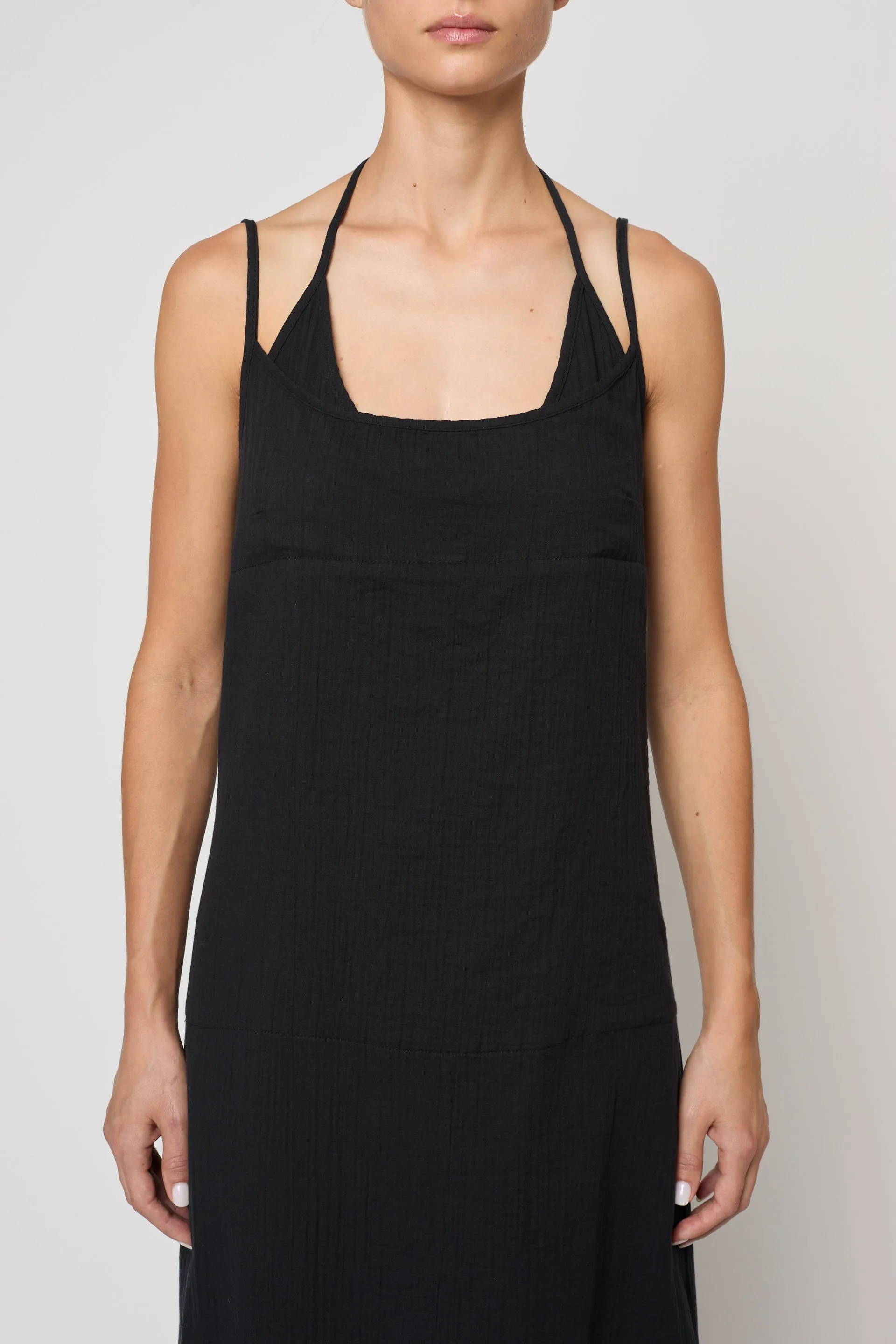Slip Midi Dress in Crinkled Cotton Gauze sold by Atelier Delphine product image thumbnail 5