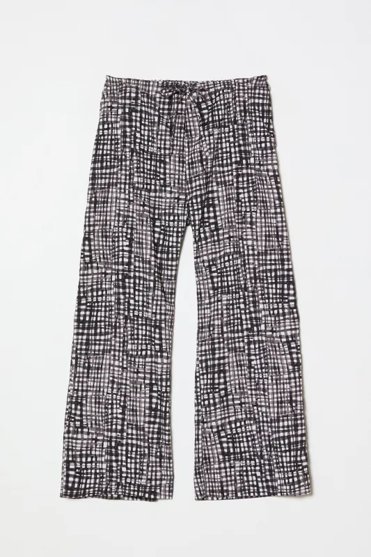 Track Trouser in Watercolor Gingham made by Atelier Delphine