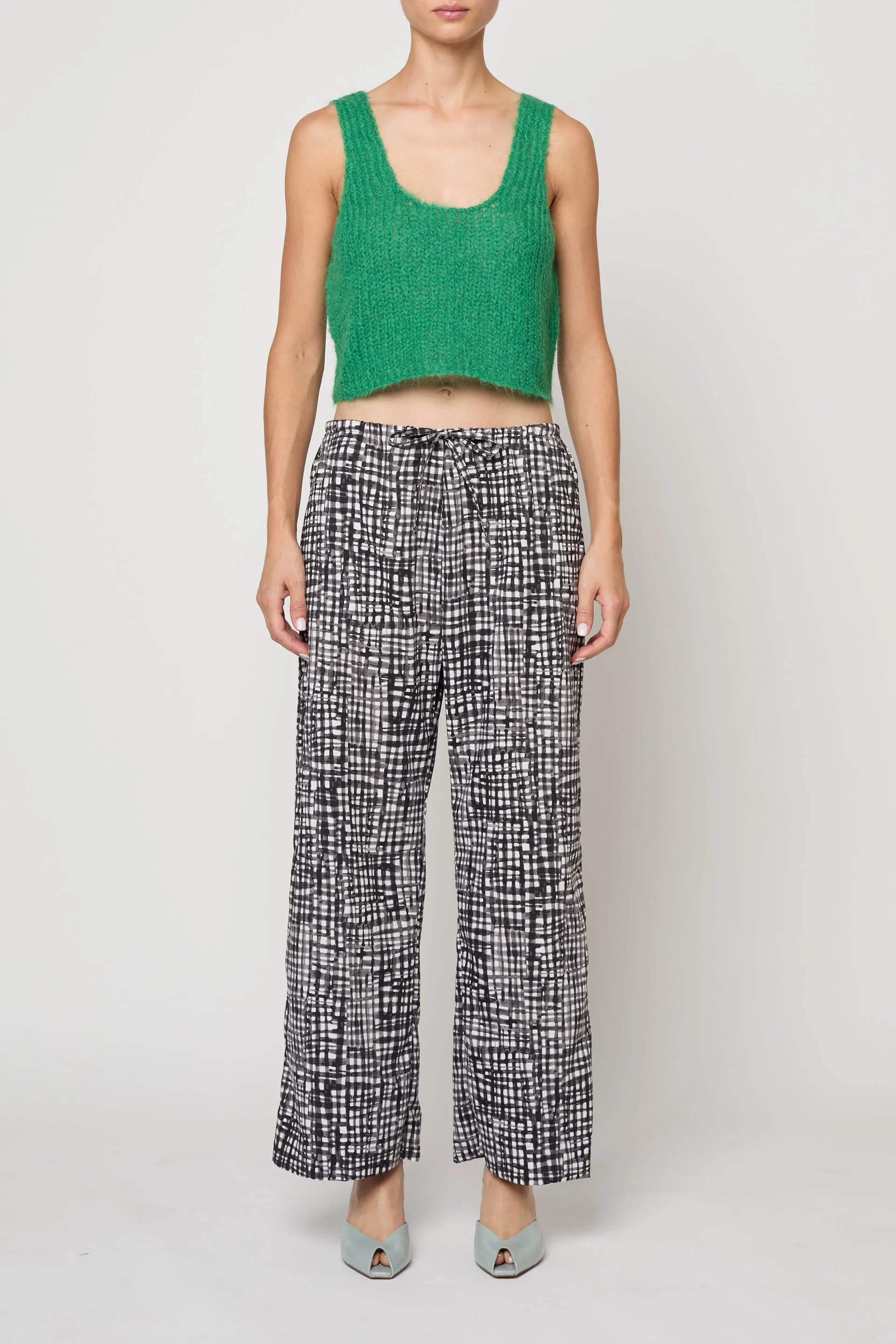 Track Trouser in Watercolor Gingham sold by Atelier Delphine product image thumbnail 2
