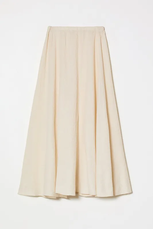 Pull On Skirt in Crinkled Cotton Gauze made by Atelier Delphine