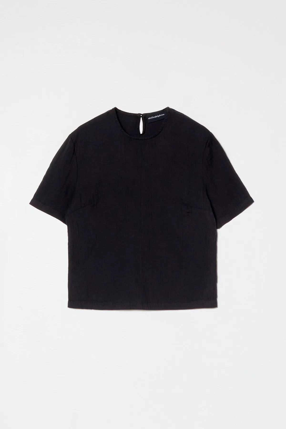 Crop Top in Crinkled Cotton Gauze sold by Atelier Delphine