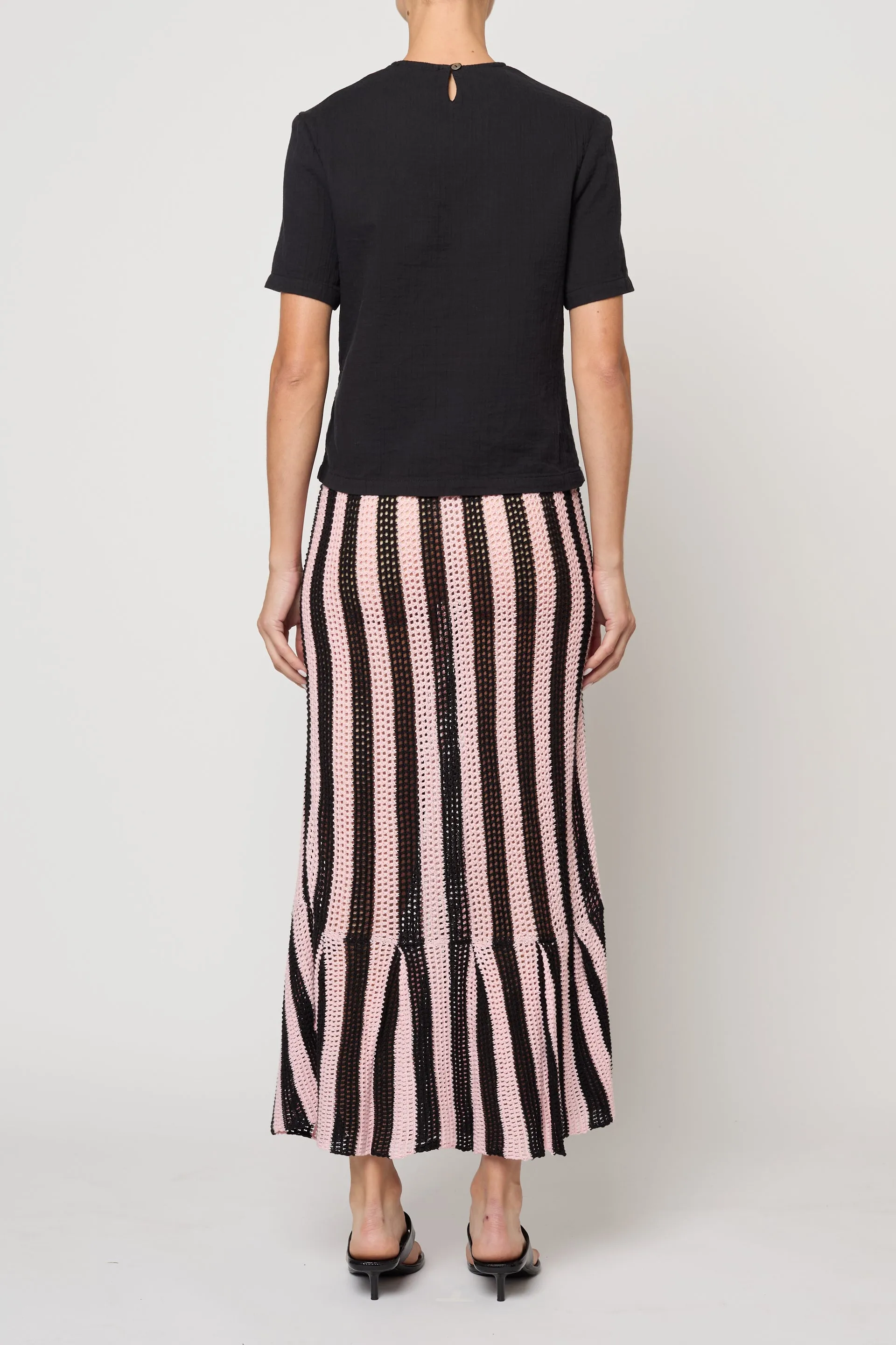 Crop Top in Crinkled Cotton Gauze sold by Atelier Delphine product image thumbnail 3