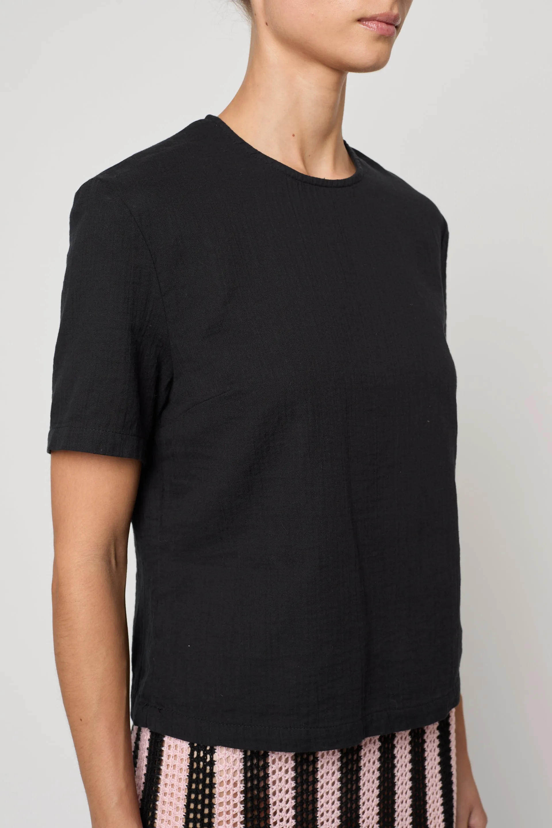 Crop Top in Crinkled Cotton Gauze sold by Atelier Delphine product image thumbnail 4