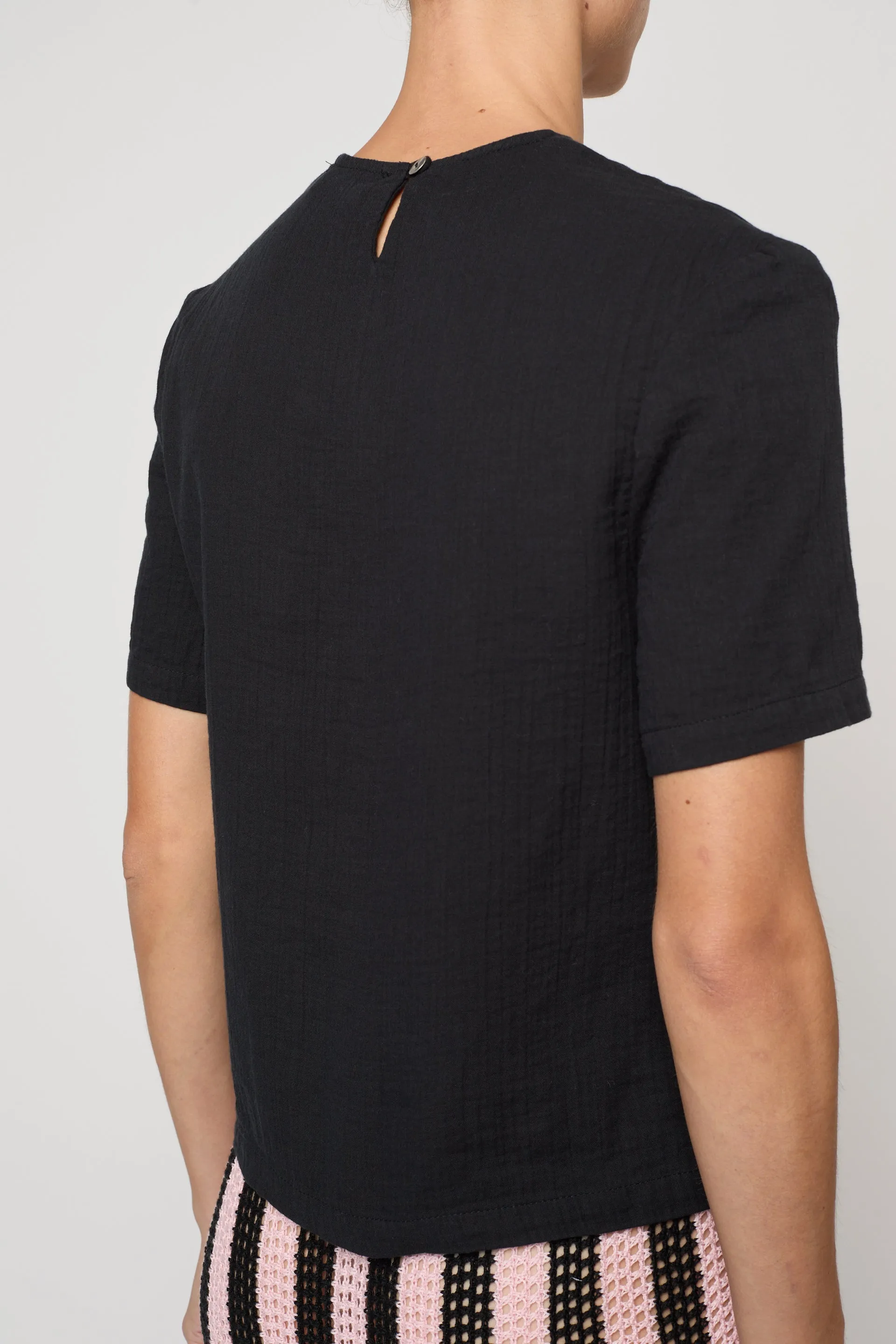 Crop Top in Crinkled Cotton Gauze sold by Atelier Delphine product image thumbnail 5