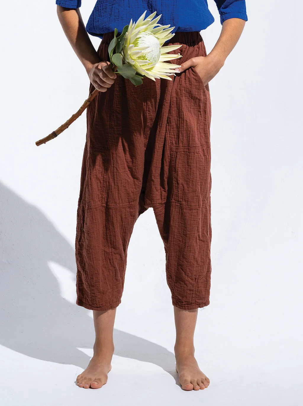 Kiko Pant in Crinkled Cotton sold by Atelier Delphine product image thumbnail 2