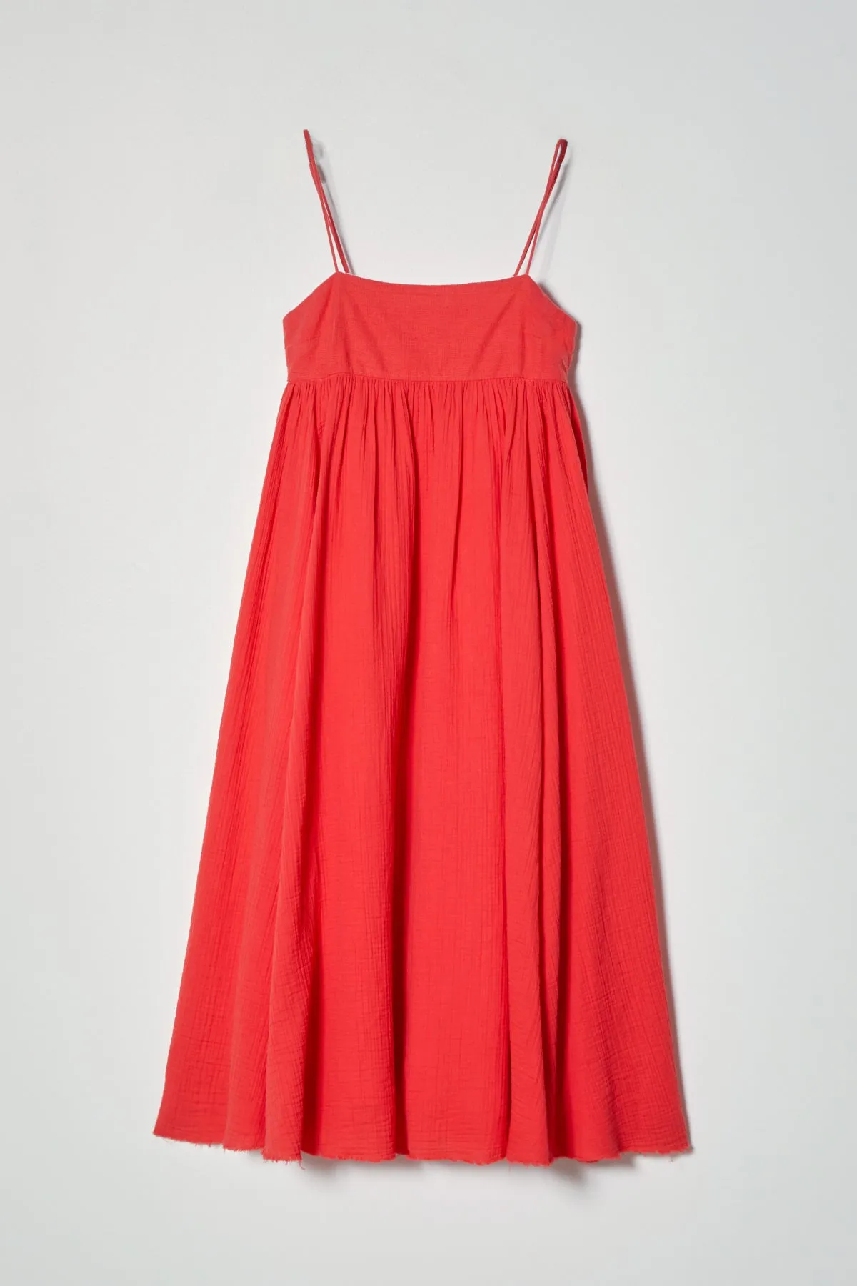Arquette Dress in Crinkled Cotton sold by Atelier Delphine