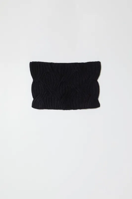 Handknit Wire Cable Neck Warmer made by Atelier Delphine