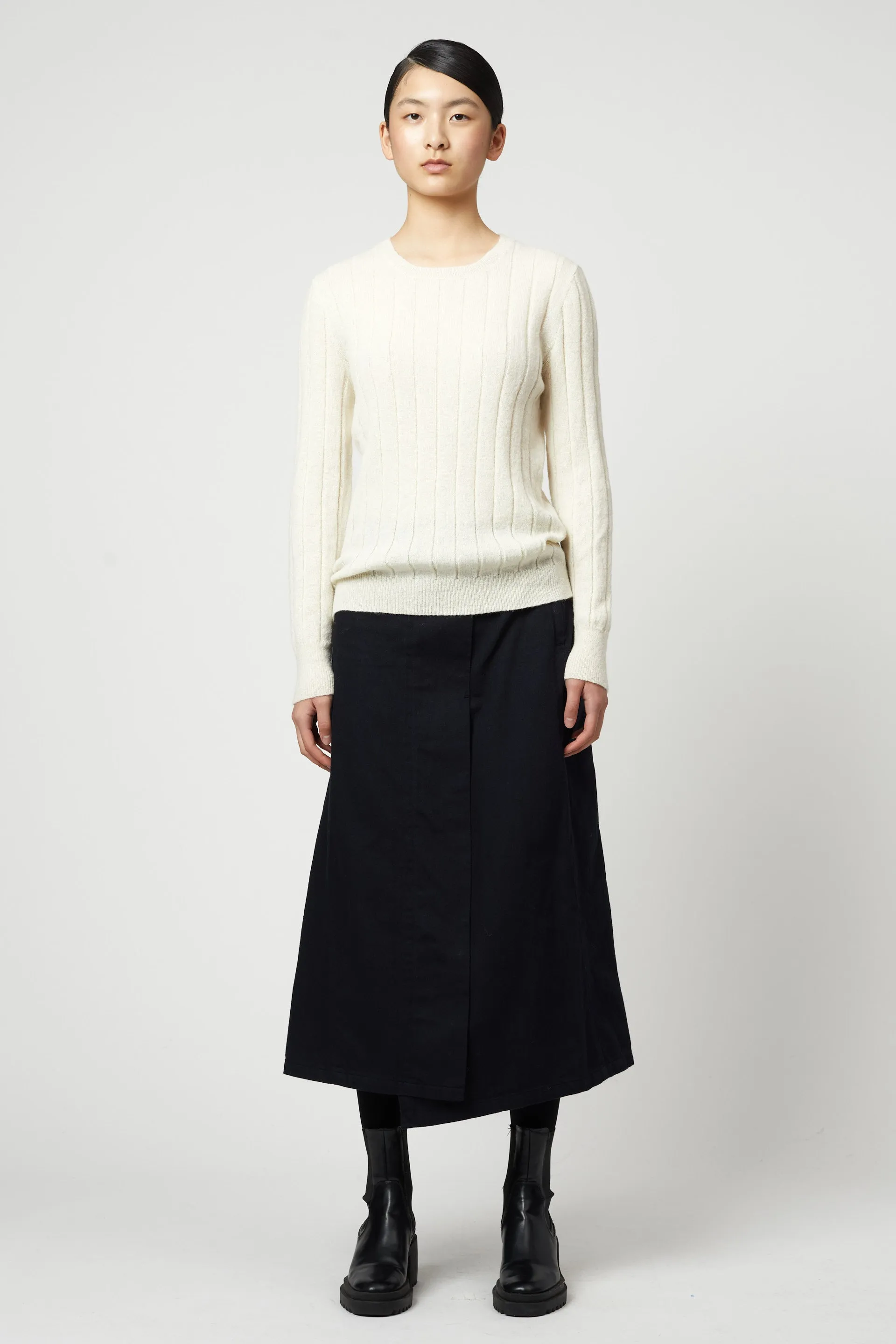 Rib Crewneck Top in Superfine Alpaca sold by Atelier Delphine product image thumbnail 2
