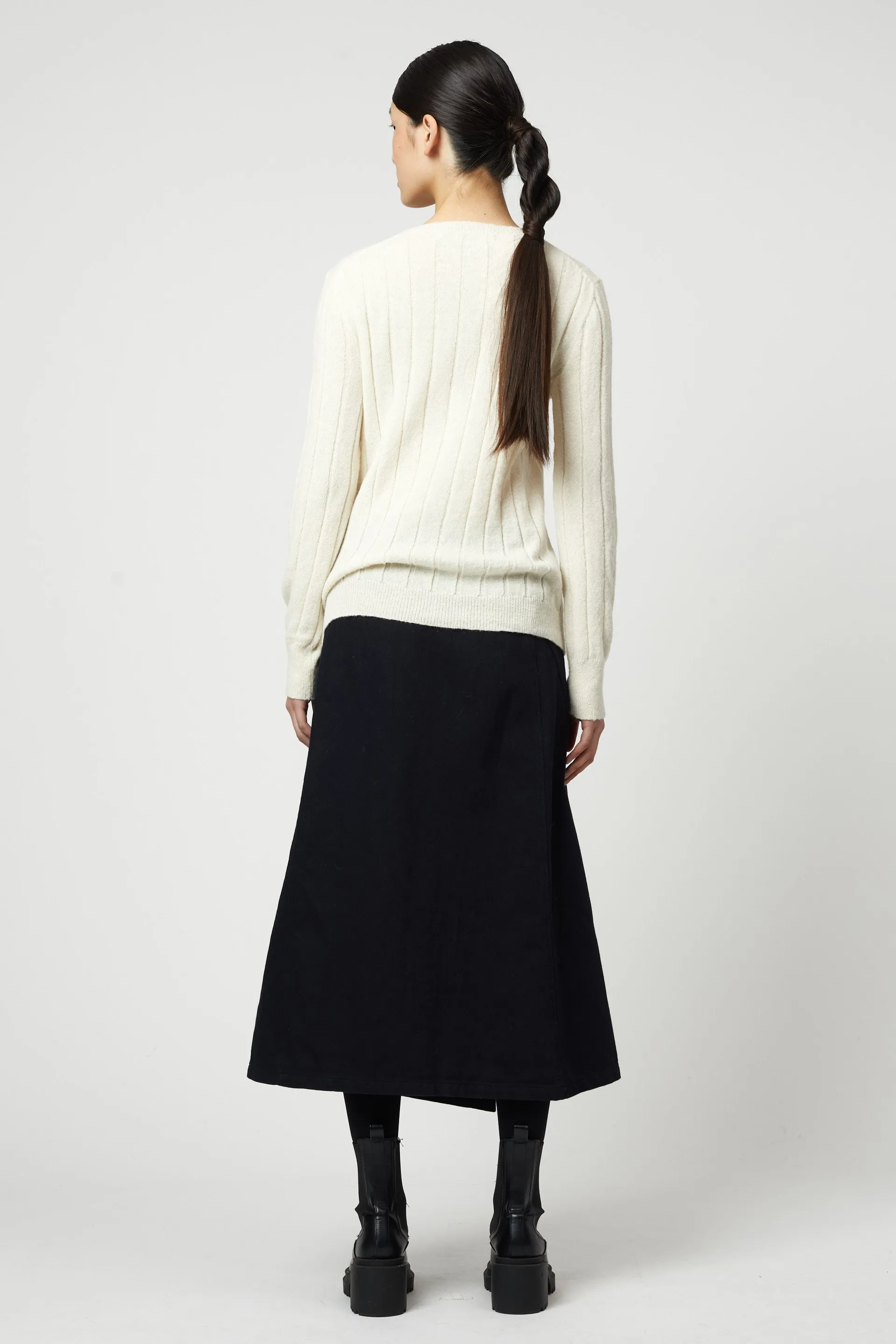 Rib Crewneck Top in Superfine Alpaca sold by Atelier Delphine product image thumbnail 3