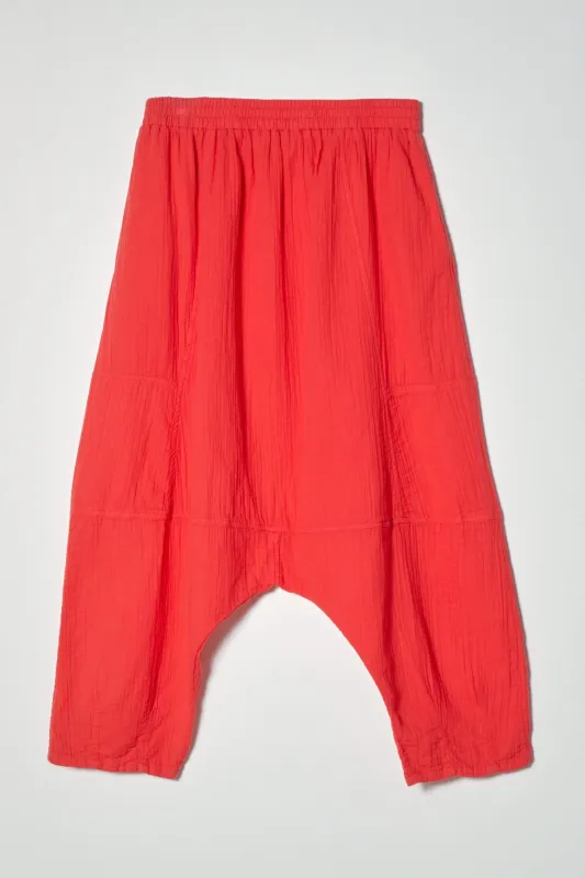 Kiko Pant in Crinkled Cotton Gauze made by Atelier Delphine