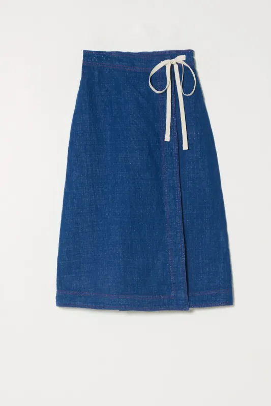 Yvette Skirt in Patchwork Gauze made by Atelier Delphine