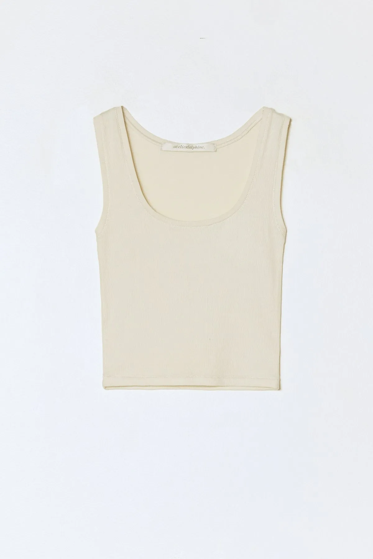 Crop Rib Tank sold by Atelier Delphine