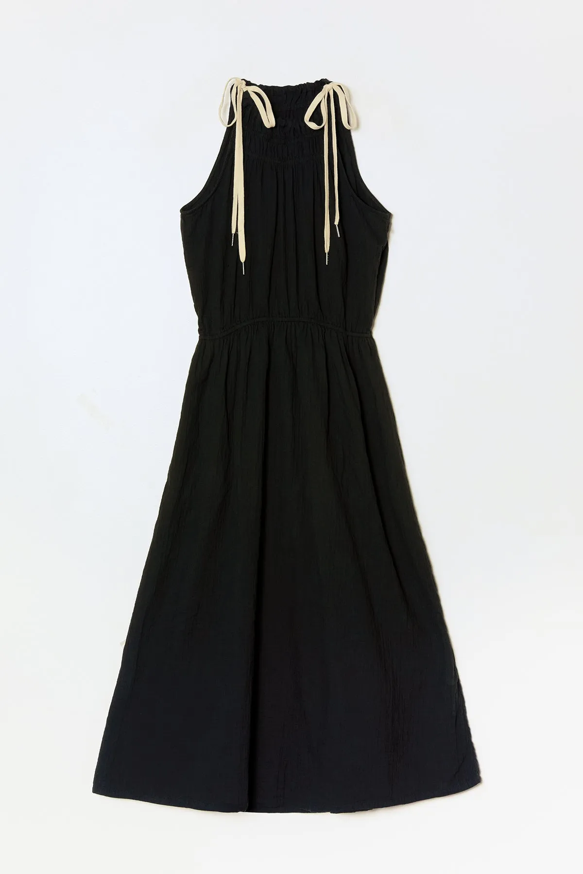 Singer Dress in Crinkled Cotton Gauze sold by Atelier Delphine