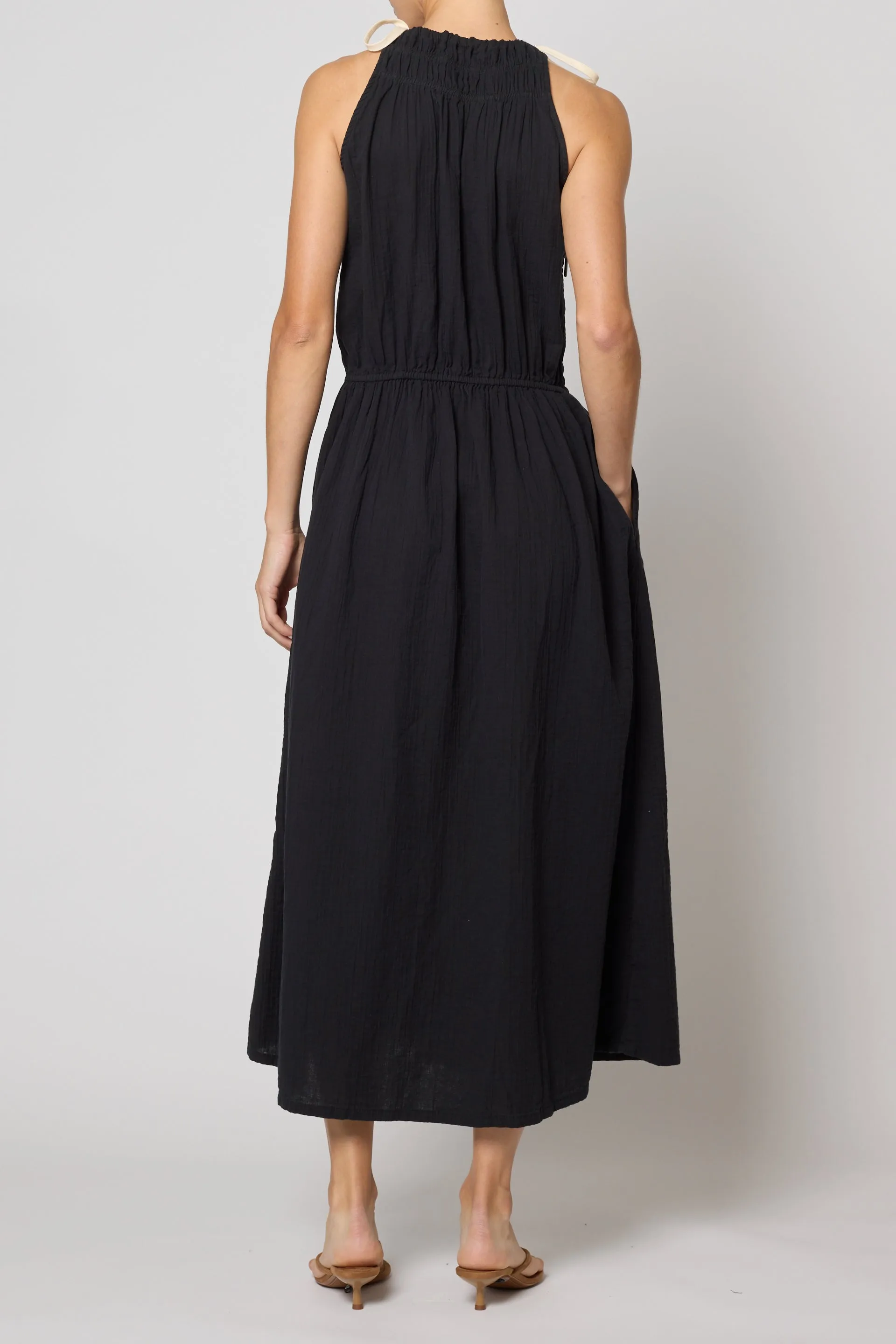Singer Dress in Crinkled Cotton Gauze sold by Atelier Delphine product image thumbnail 3