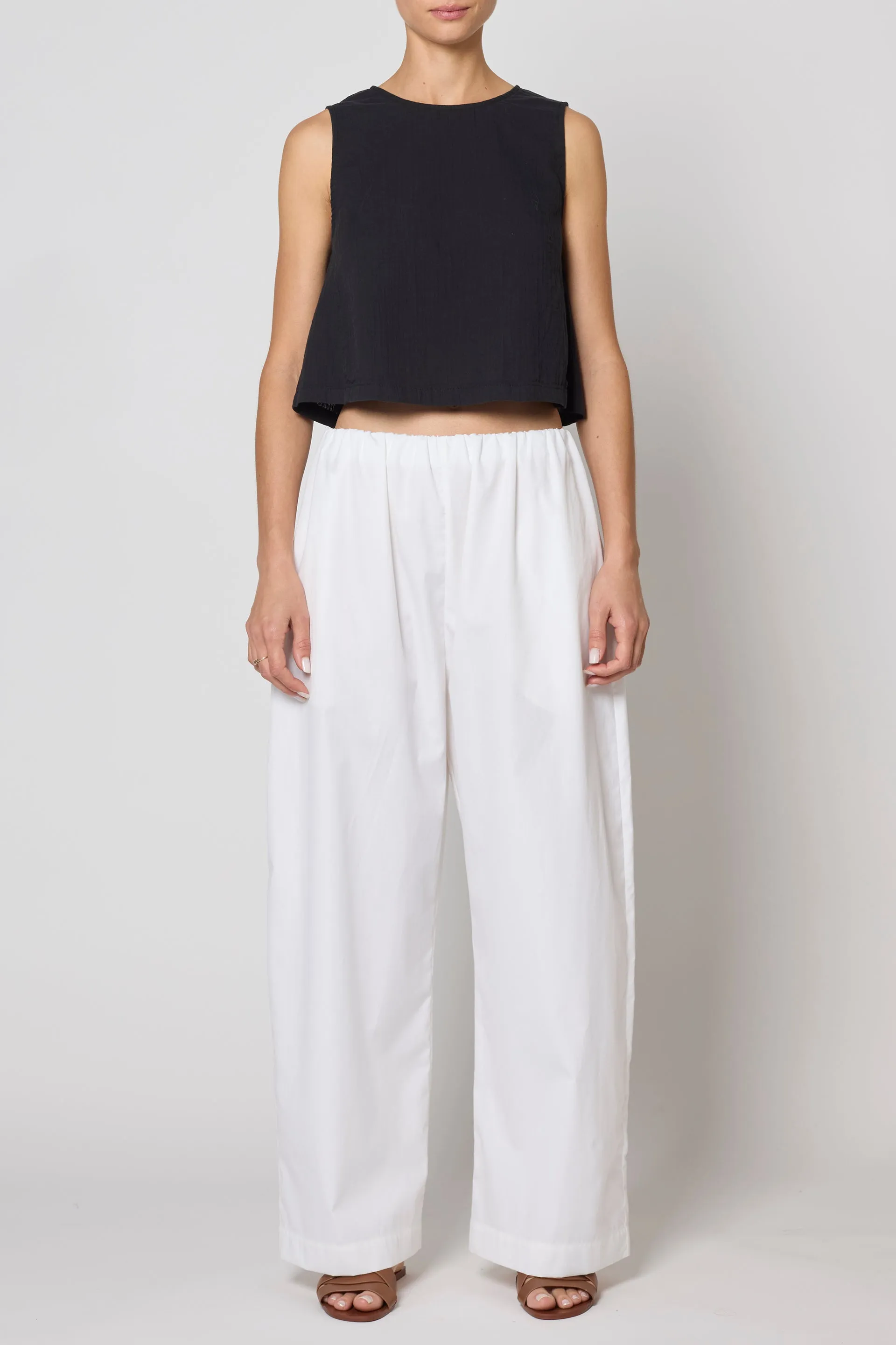 Paper Trouser in Pima Cotton Poplin sold by Atelier Delphine product image thumbnail 2