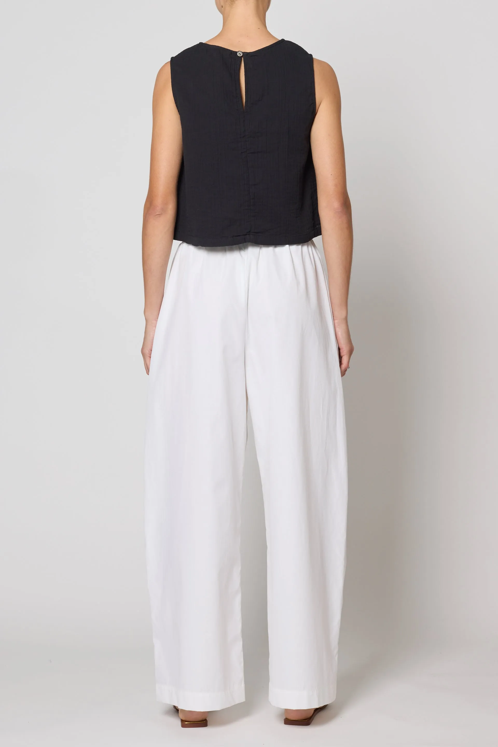 Paper Trouser in Pima Cotton Poplin sold by Atelier Delphine product image thumbnail 3