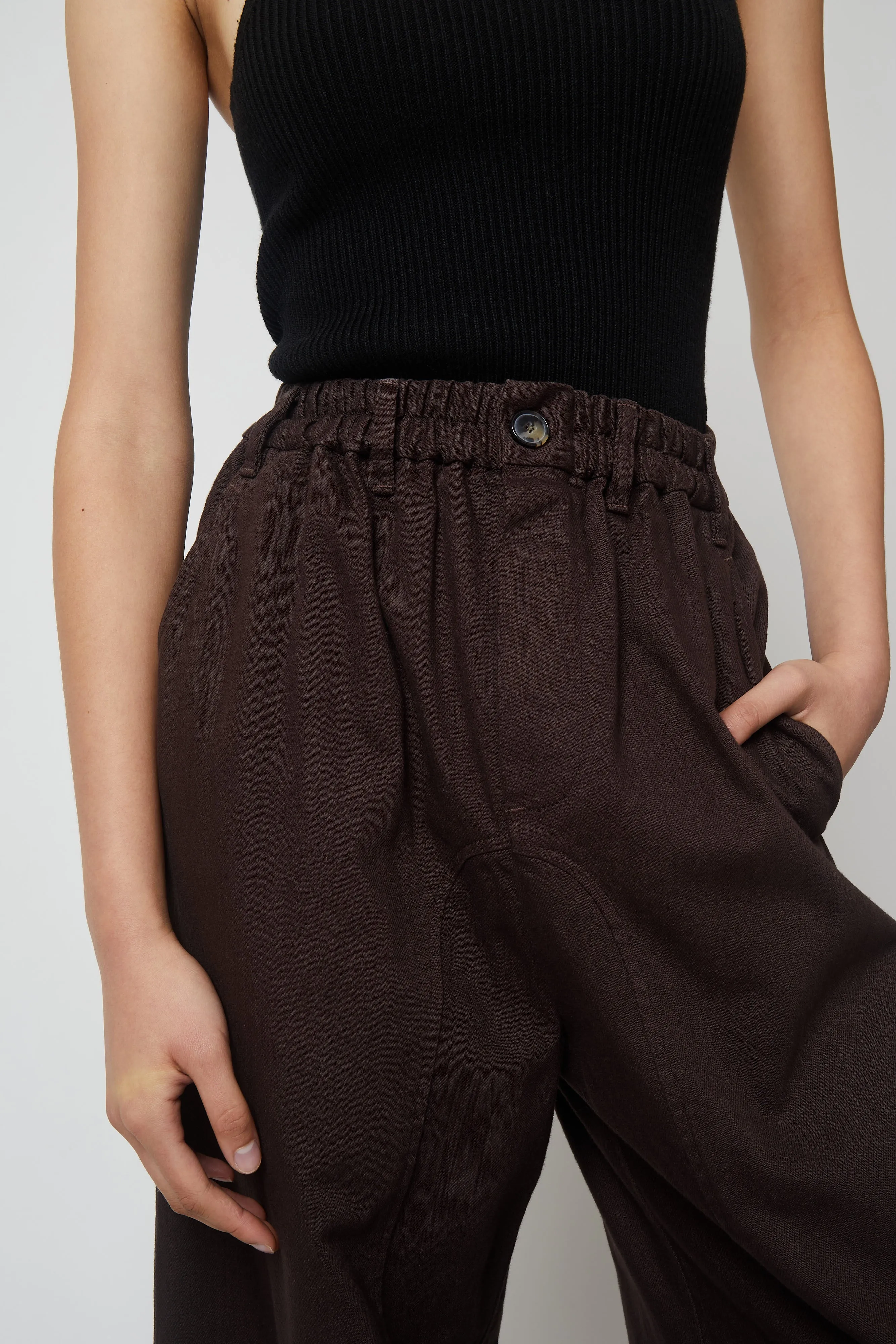 Dorian Wide Pant in Twill sold by Atelier Delphine product image thumbnail 4