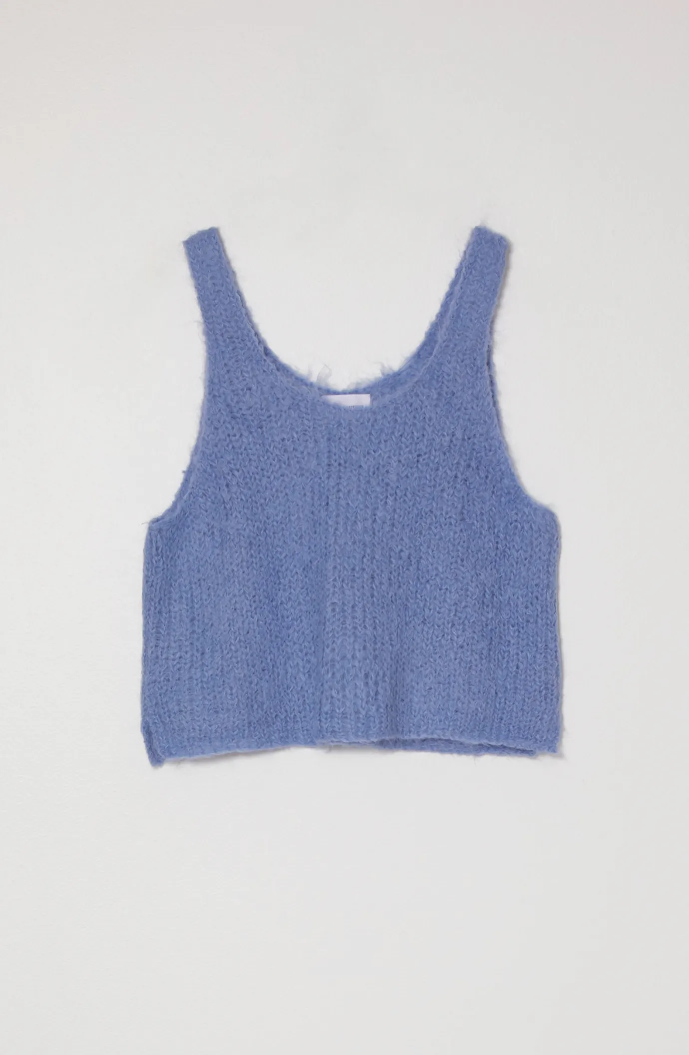 Sweater Tank in Suri Alpaca - Grapemist sold by Atelier Delphine