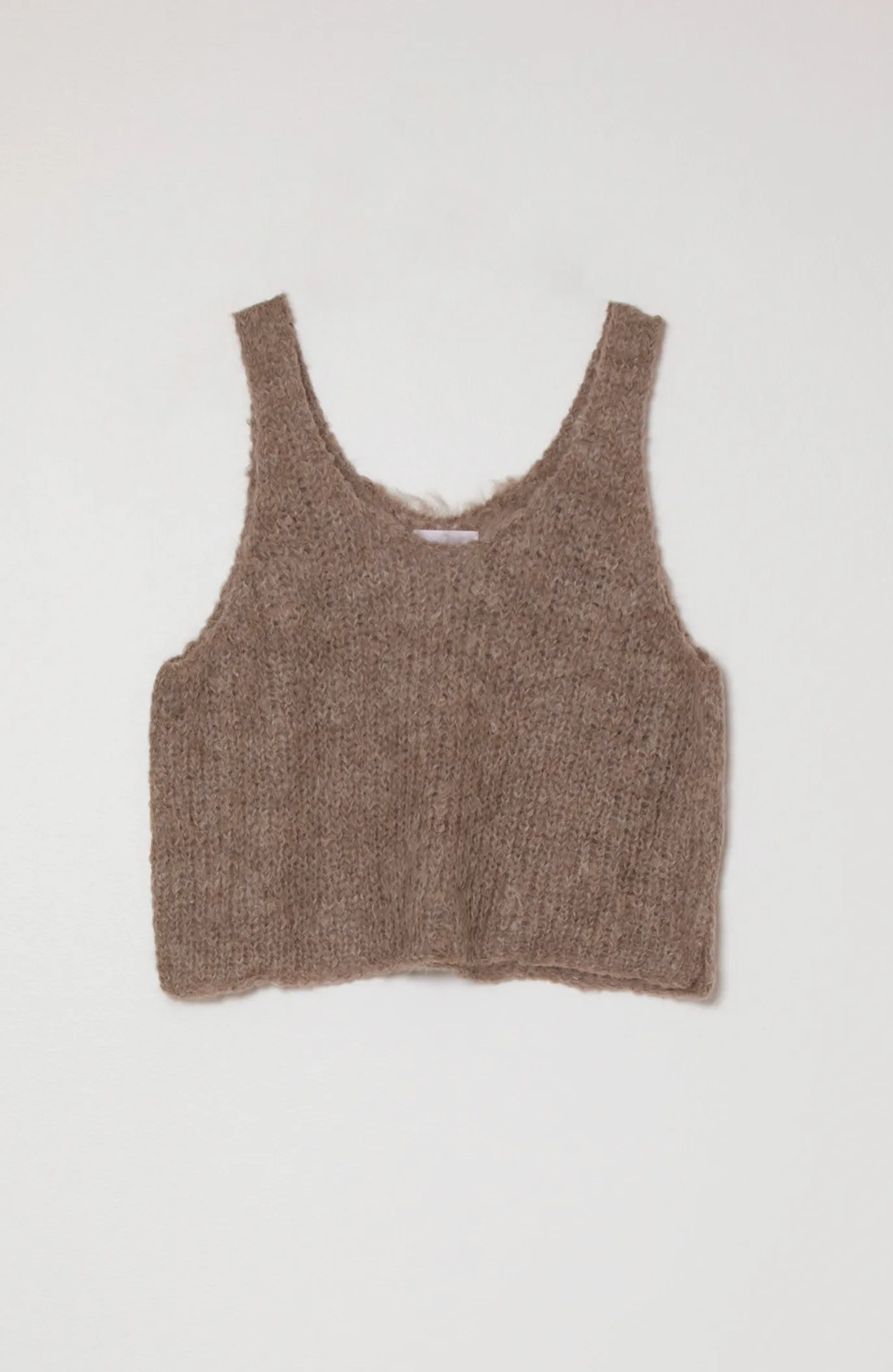 Sweater Tank in Suri Alpaca - Cedar sold by Atelier Delphine