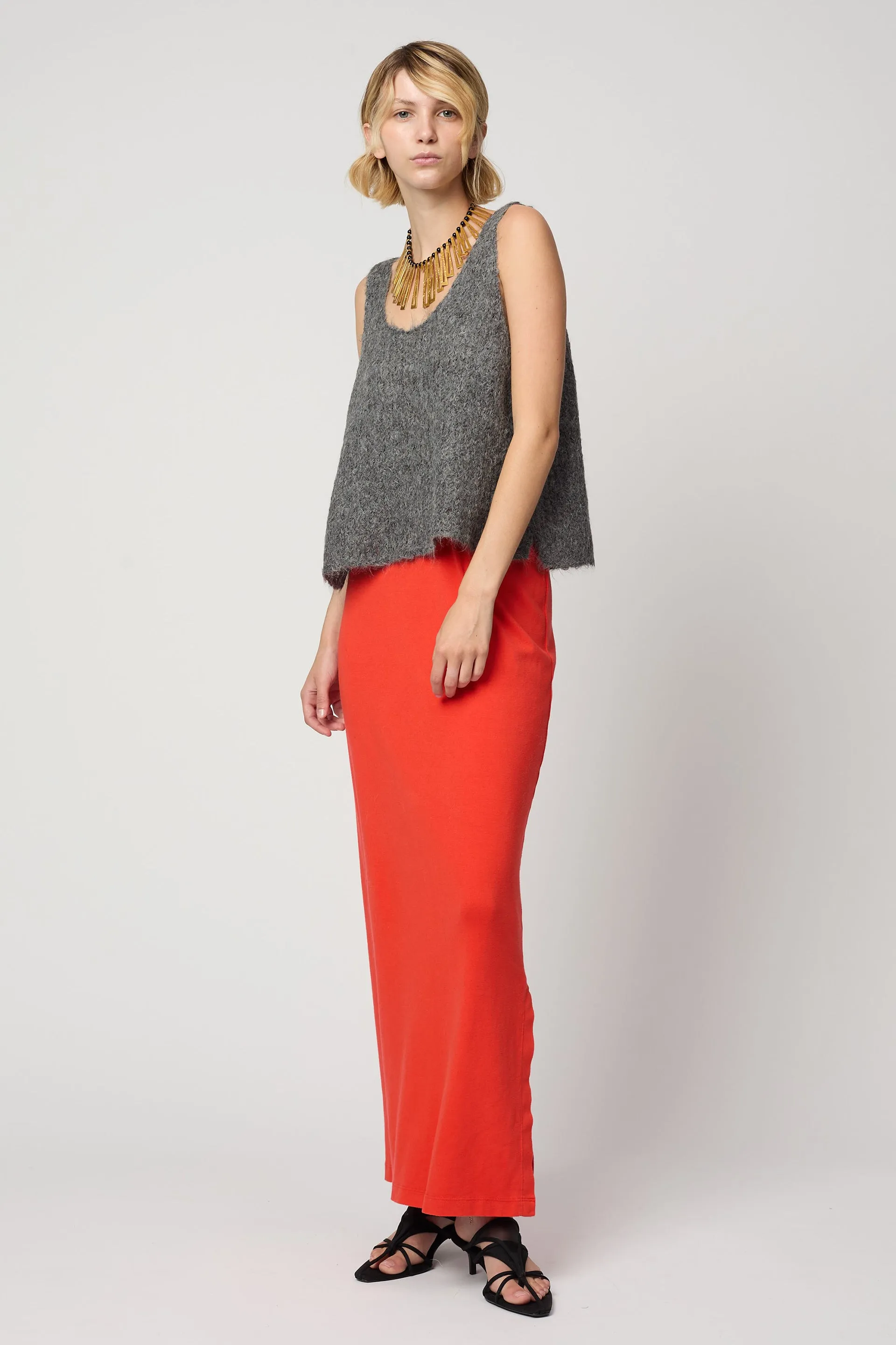 Sweater Tank in Suri Alpaca - Charcoal sold by Atelier Delphine product image thumbnail 3
