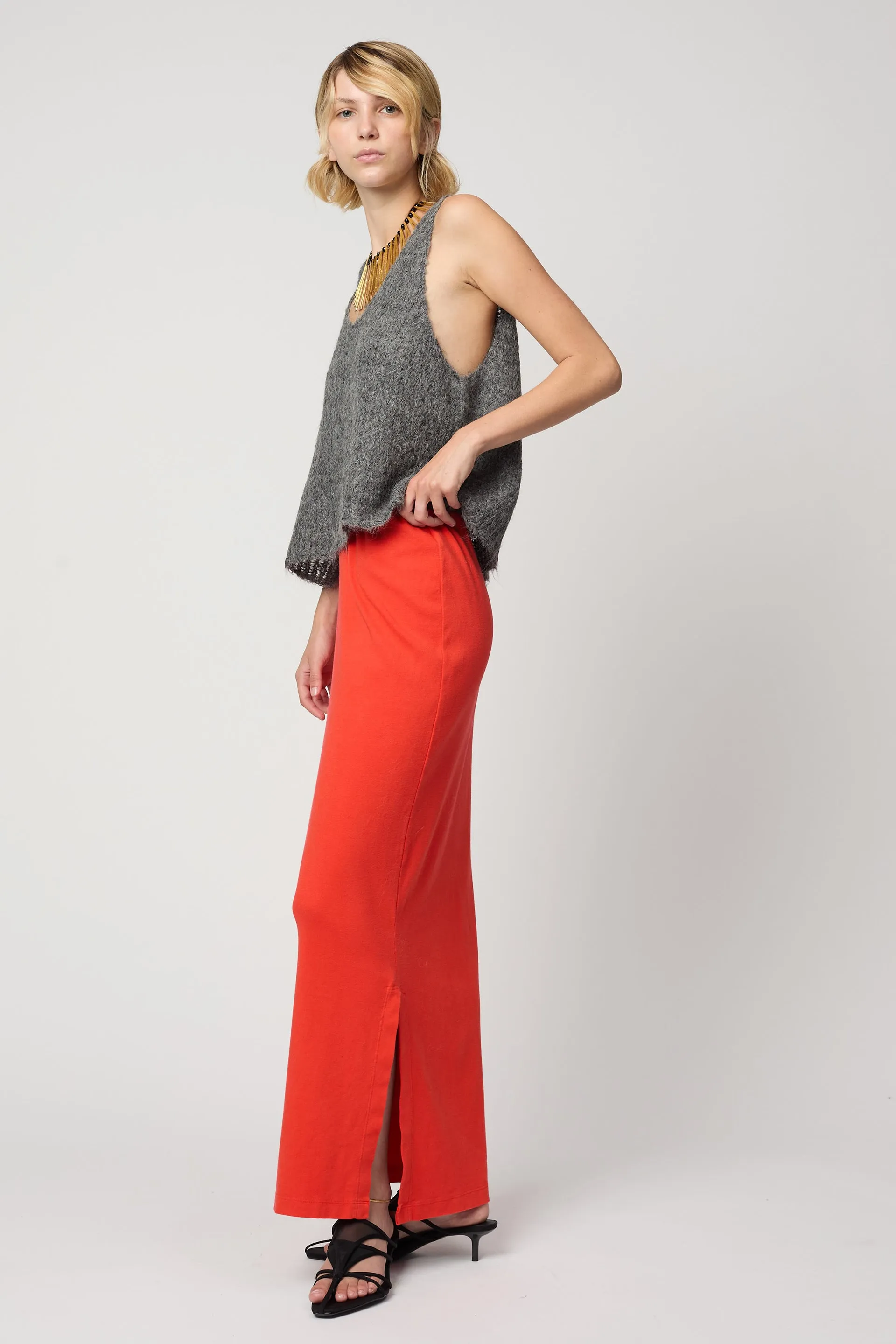 Sweater Tank in Suri Alpaca - Charcoal sold by Atelier Delphine product image thumbnail 4