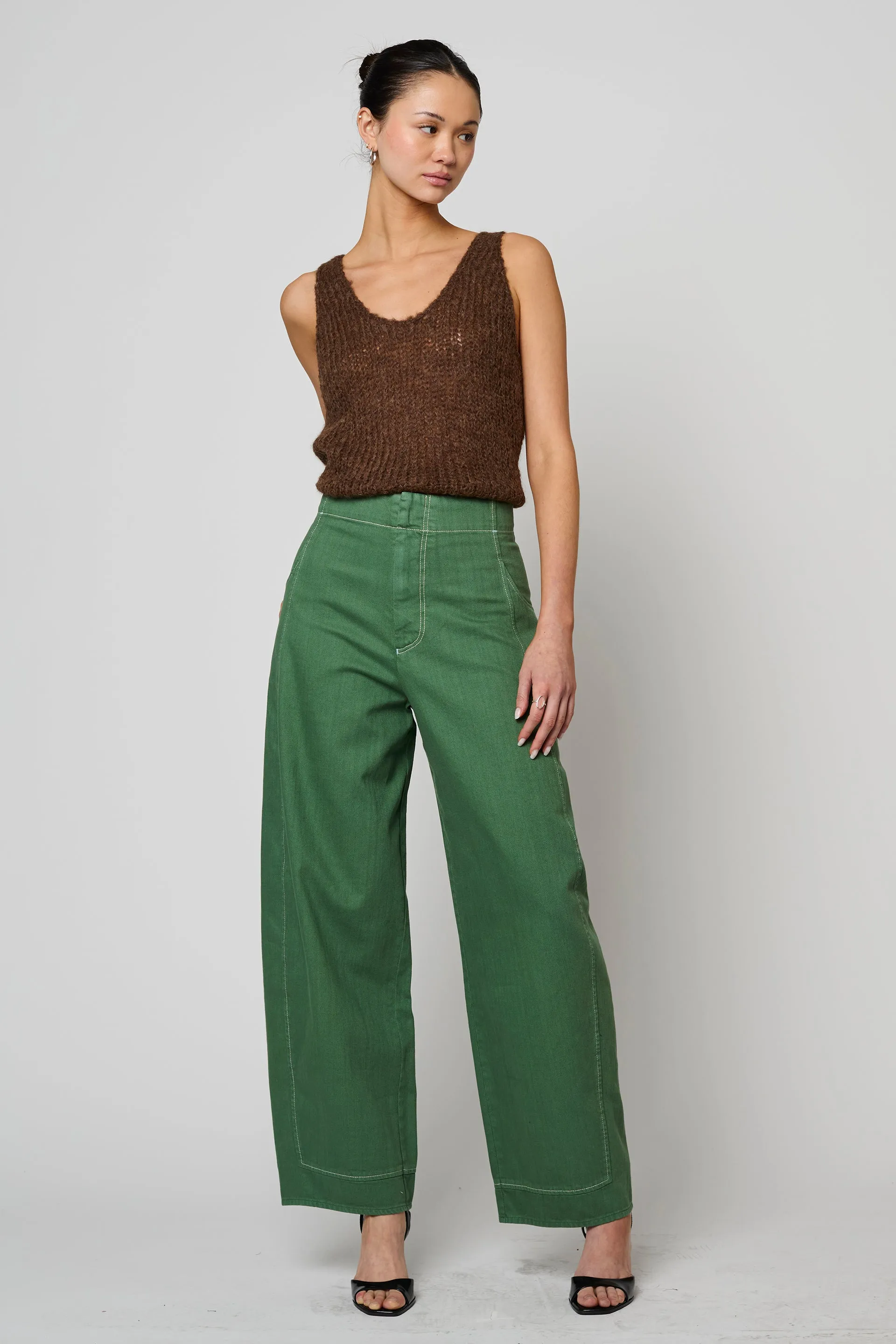 Sweater Tank in Suri Alpaca - Chocolate Brown sold by Atelier Delphine product image thumbnail 2