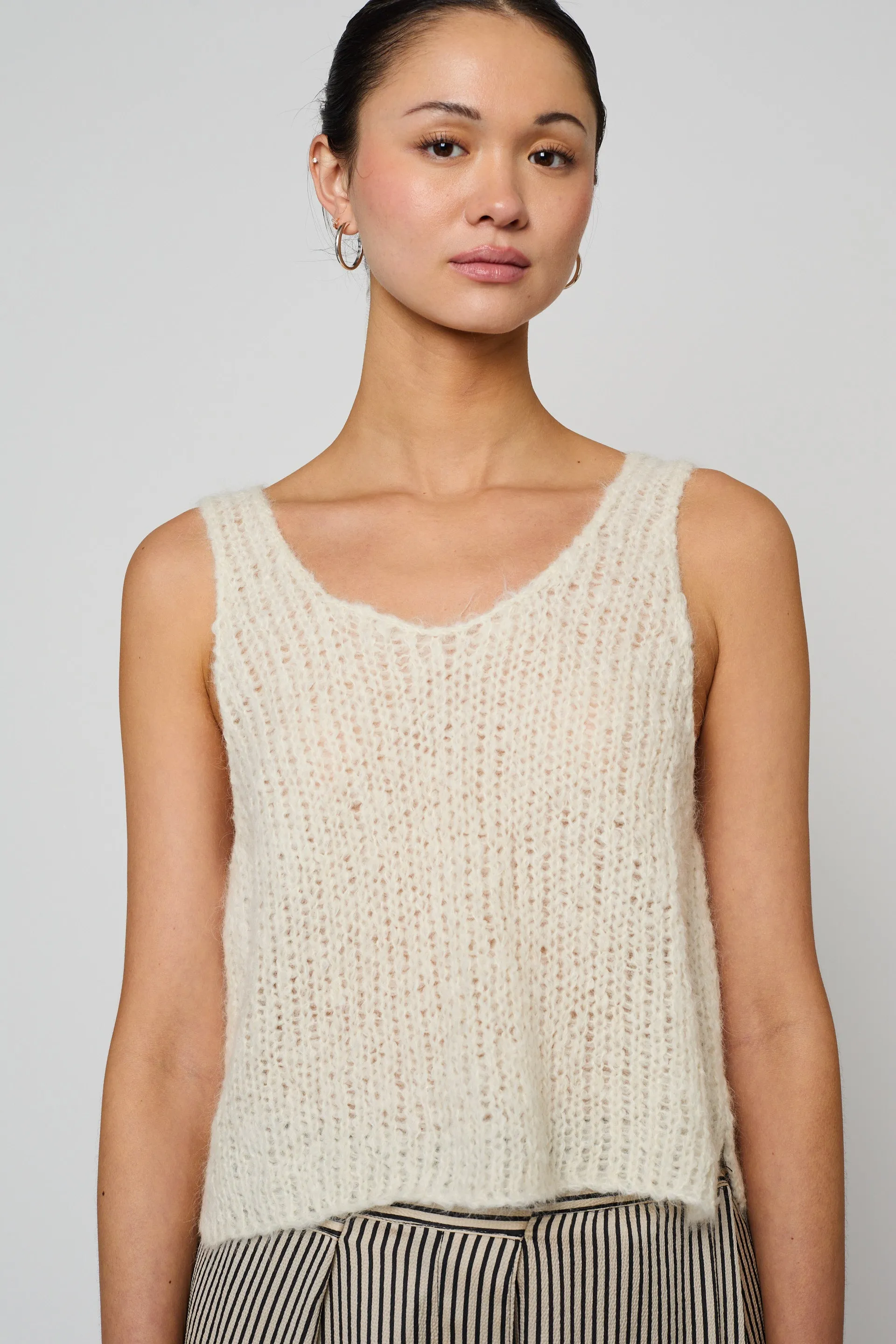 Sweater Tank in Suri Alpaca - Cream sold by Atelier Delphine product image thumbnail 3