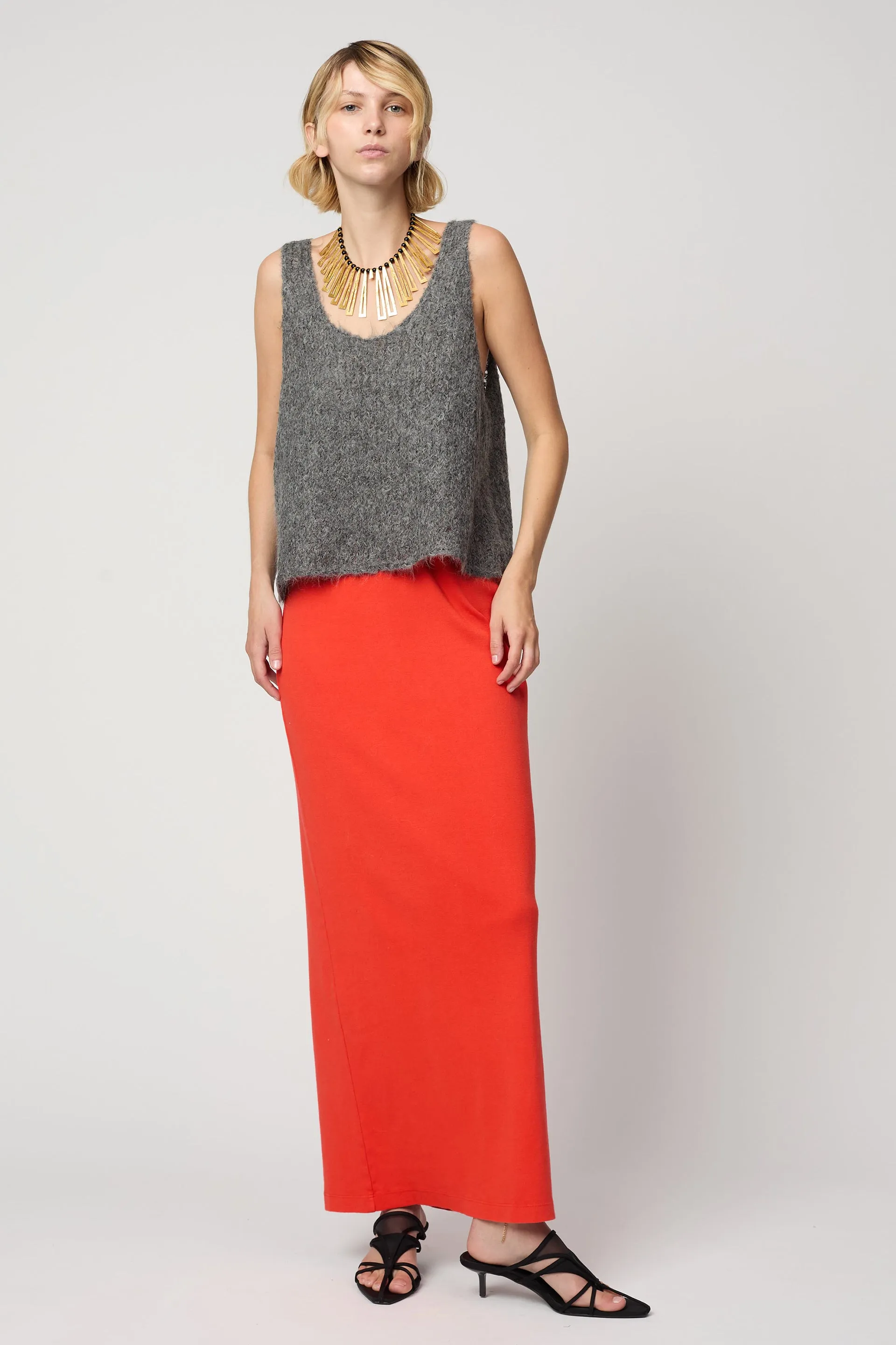Sweater Tank in Suri Alpaca - Cream sold by Atelier Delphine product image thumbnail 5