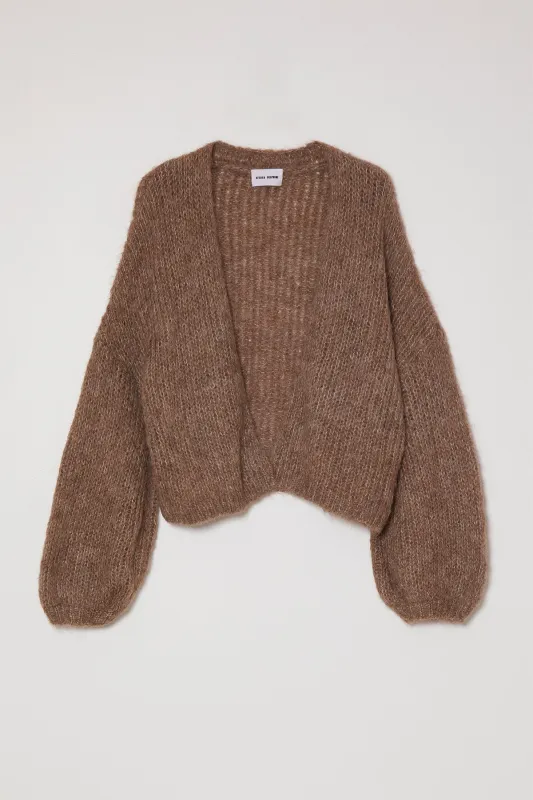 Cora Cardigan in Suri Alpaca - Cedar made by Atelier Delphine
