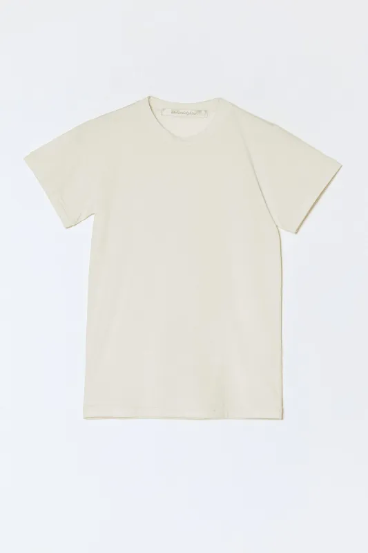 Fitted Tee - Cream made by Atelier Delphine