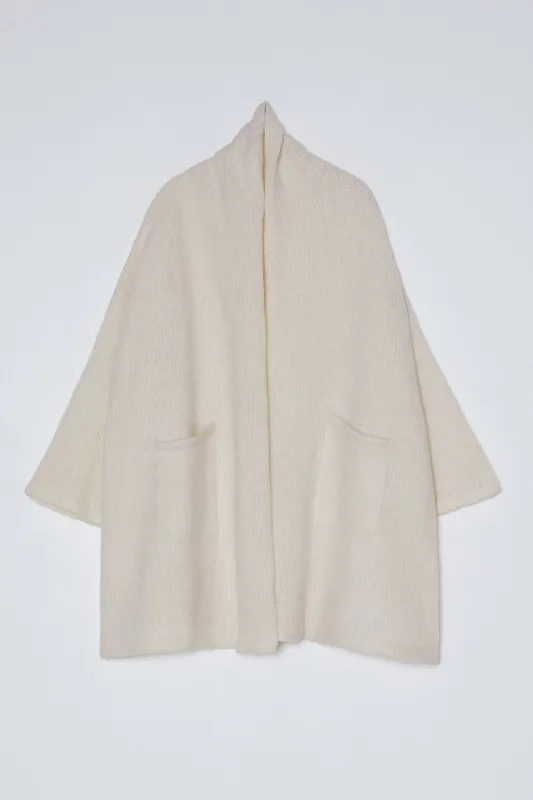 Haori Coat in Supreme Alpaca - Cream made by Atelier Delphine
