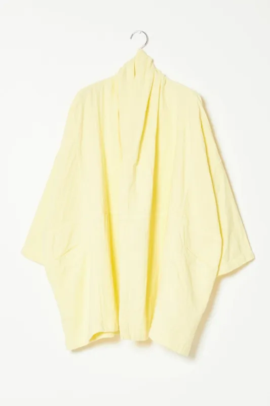 Haori Coat in Double Layer Gauze - Lemon made by Atelier Delphine