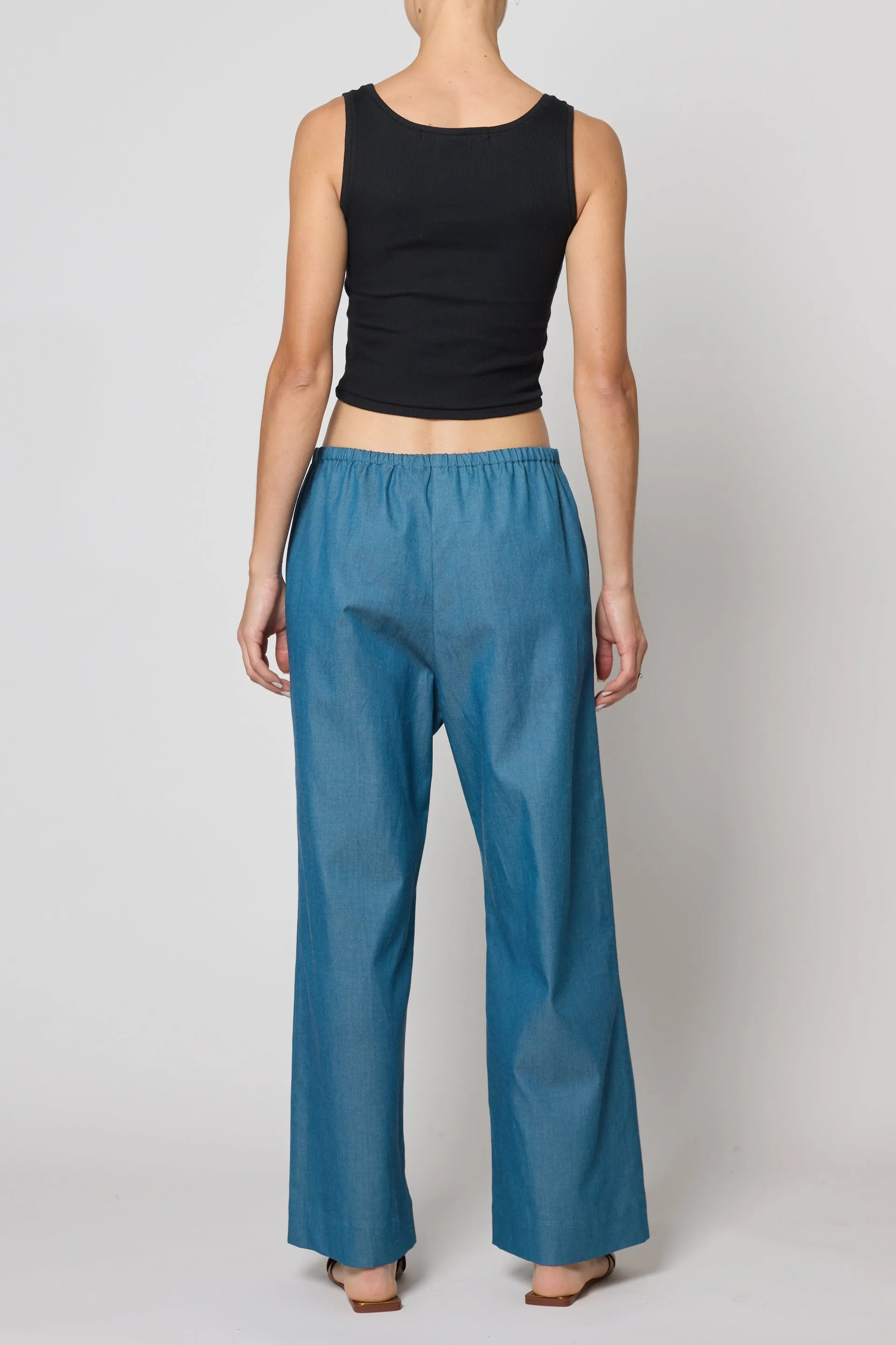 Crop Rib Tank - Black sold by Atelier Delphine product image thumbnail 3