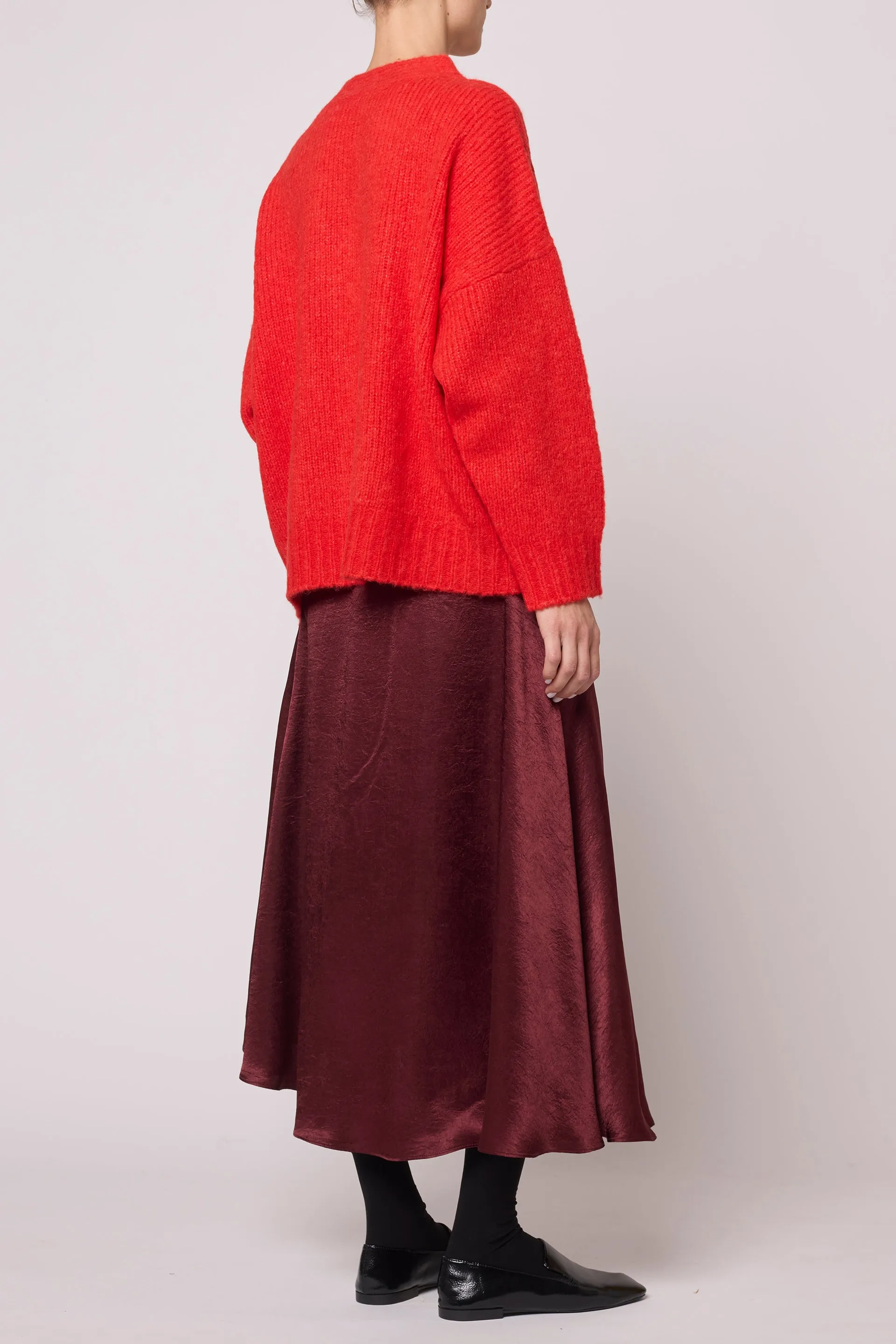 Amelia Cardigan in Supreme Alpaca - Coral sold by Atelier Delphine product image thumbnail 3
