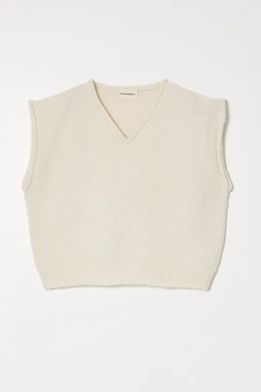 Safa Top in Supreme Alpaca - Cream made by Atelier Delphine