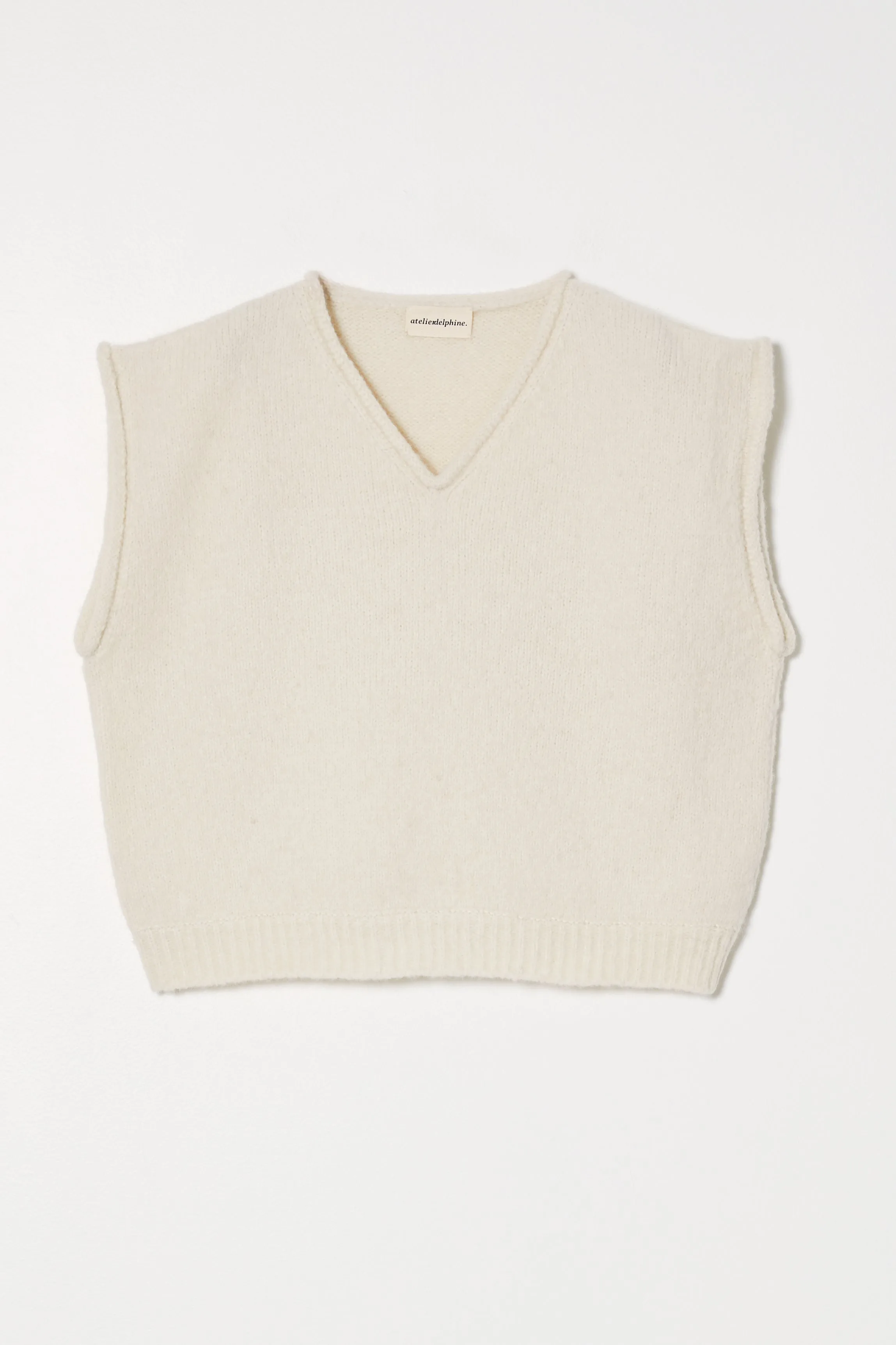 Safa Top in Supreme Alpaca - Cream sold by Atelier Delphine