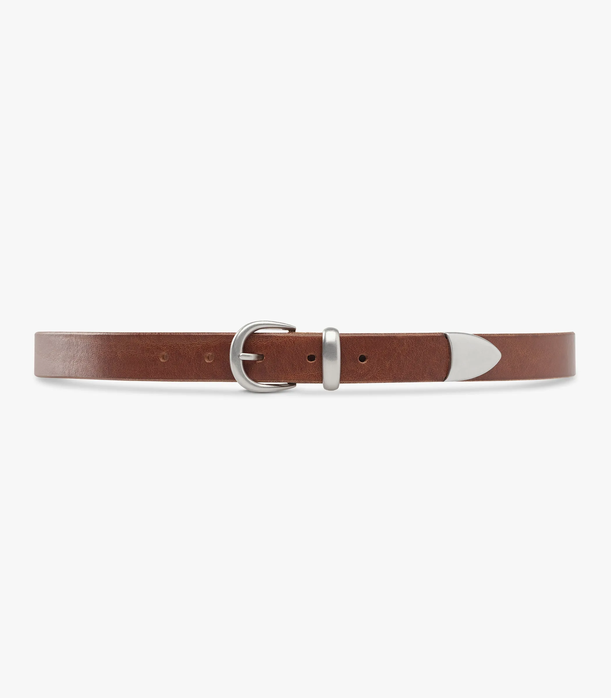 Western Bridle Leather Belt Slim sold by Knickerbocker product image thumbnail 4