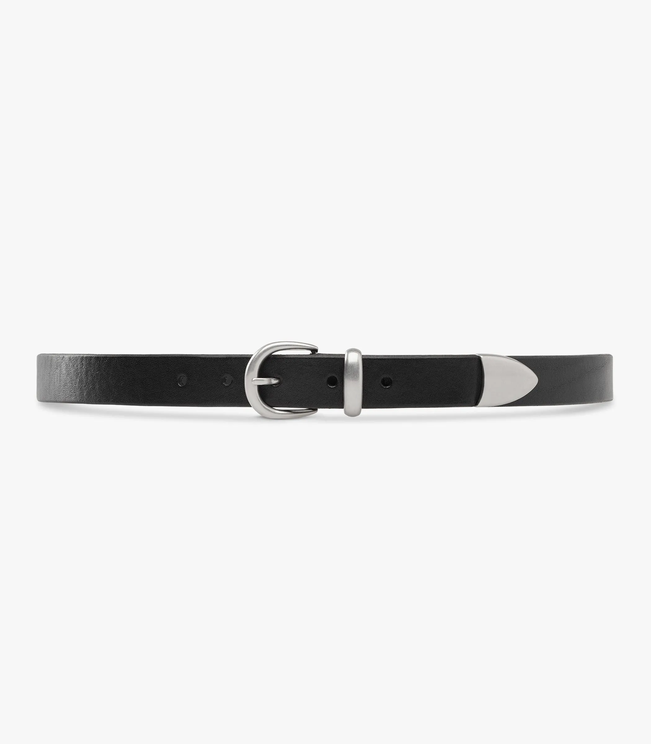 Western Bridle Leather Belt Slim sold by Knickerbocker product image thumbnail 2